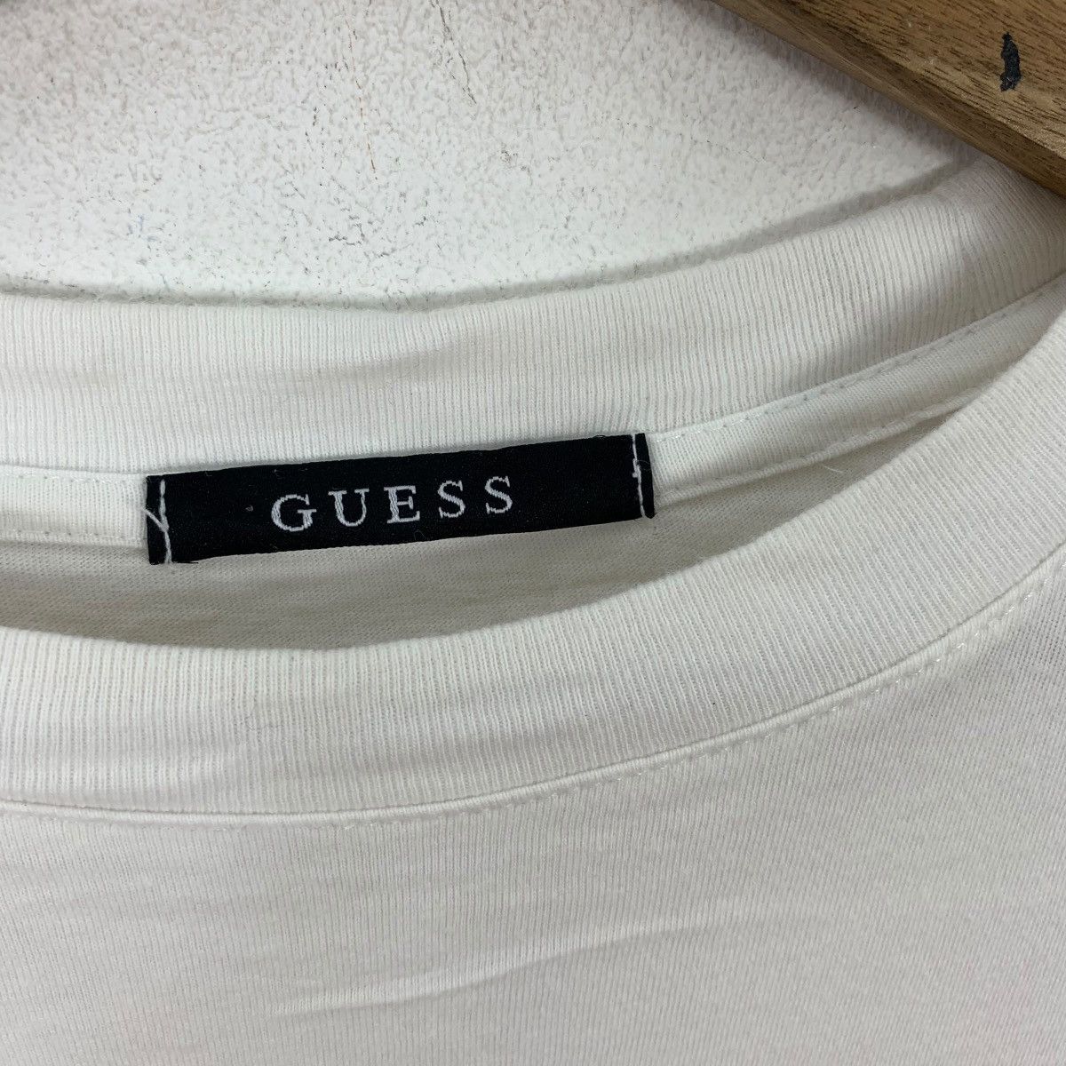 Guess GUESS USA COLLECTION Stock Logo Cropped Top Tee Shirt Size XXS / US 00 / IT 34 - 5 Thumbnail