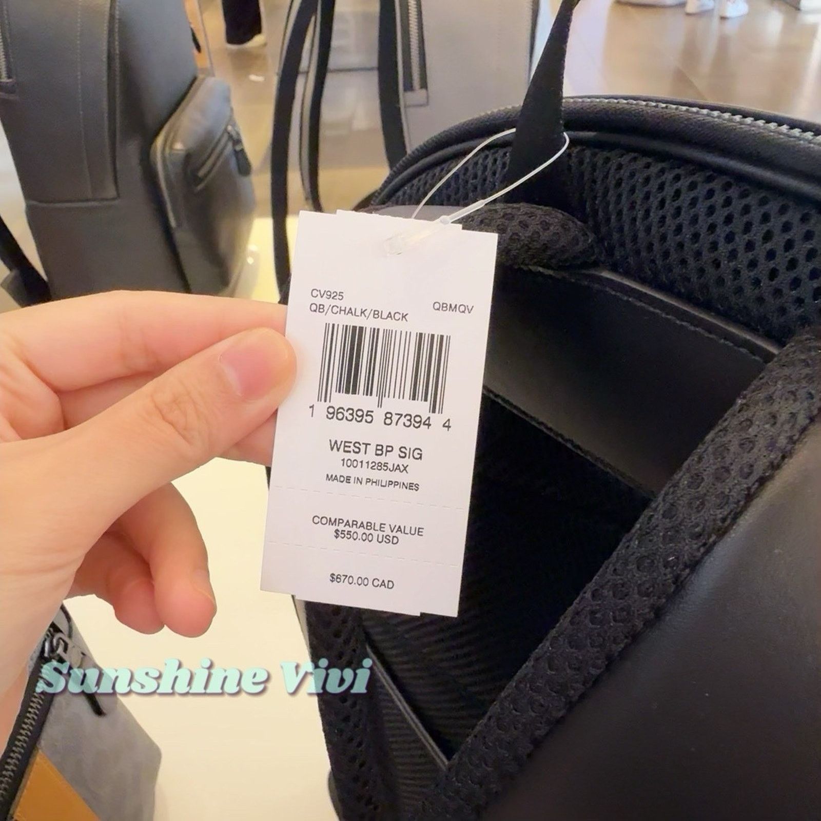 Coach NWT Coach West Backpack Cv925 Gunmetal/Chalk/Black Size ONE SIZE - 5 Thumbnail