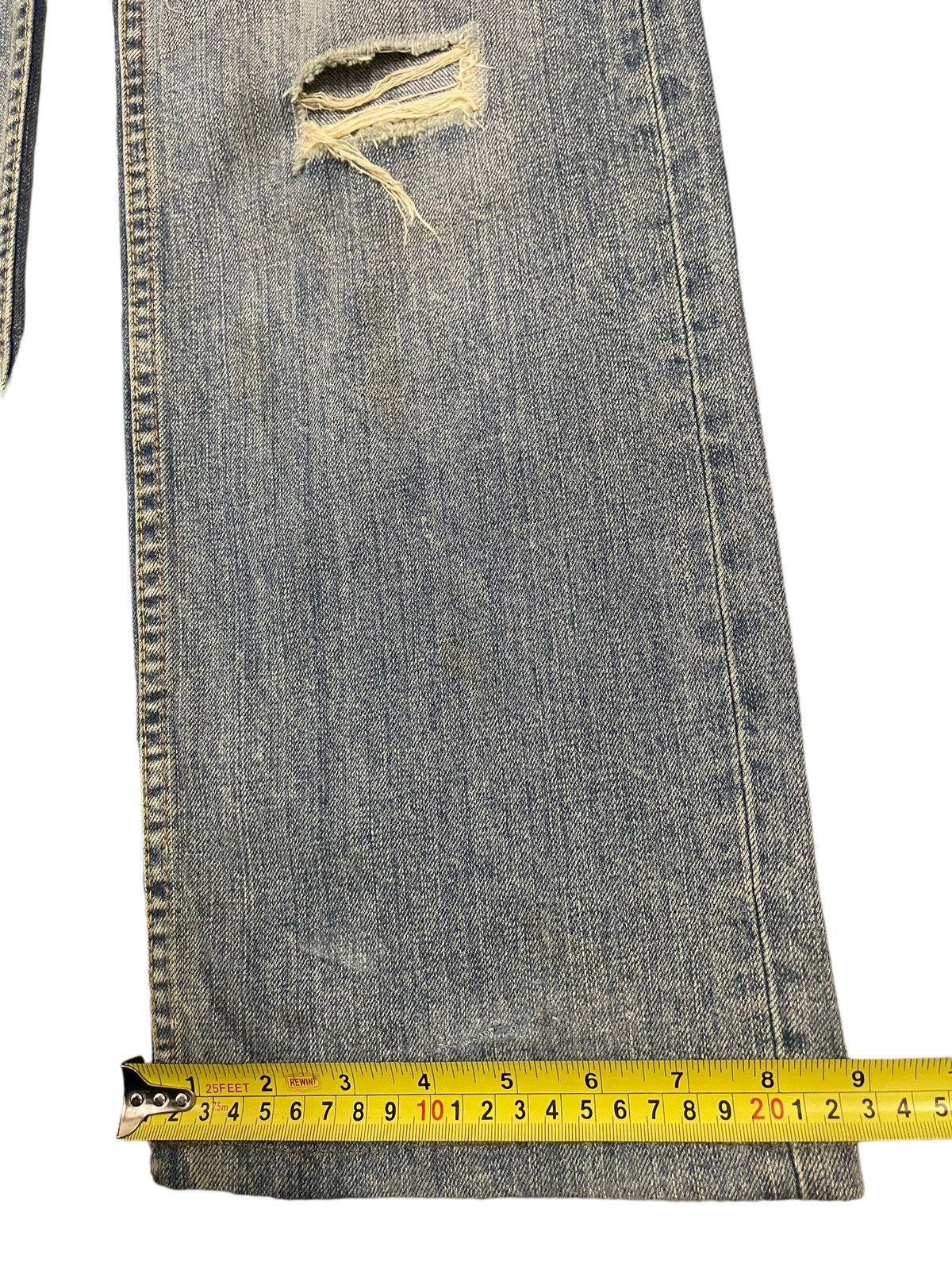 14th Addiction Vintage Japanese Brand Blue Wash Style Distressed Jeans Size US 31 - 15 Thumbnail