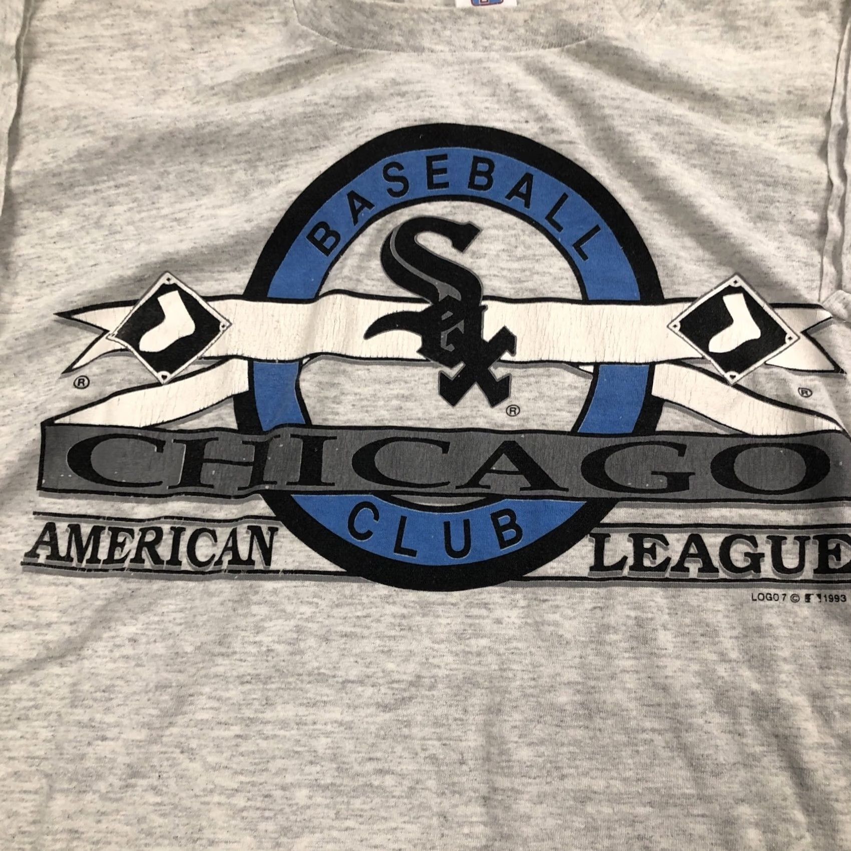 Logo 7 VINTAGE Logo 7 90s Chicago White Sox Shirt XL USA Baseball MLB T-Shirt Gray Short Sleeve Crew Neck Logo Print Mens Adults Size US XL / EU 56 / 4 - 2 Thumbnail