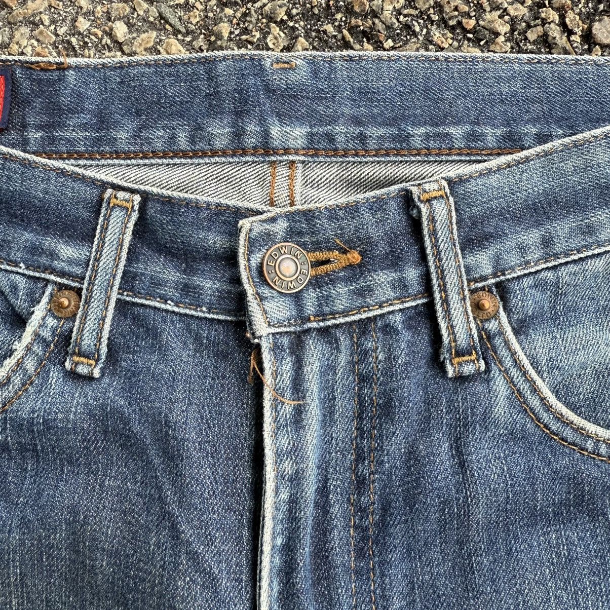 Edwin VINTAGE EDWIN FADED MUD WASH JEAN DENIM PANTS Size US 32 / EU 48 - 6 Thumbnail