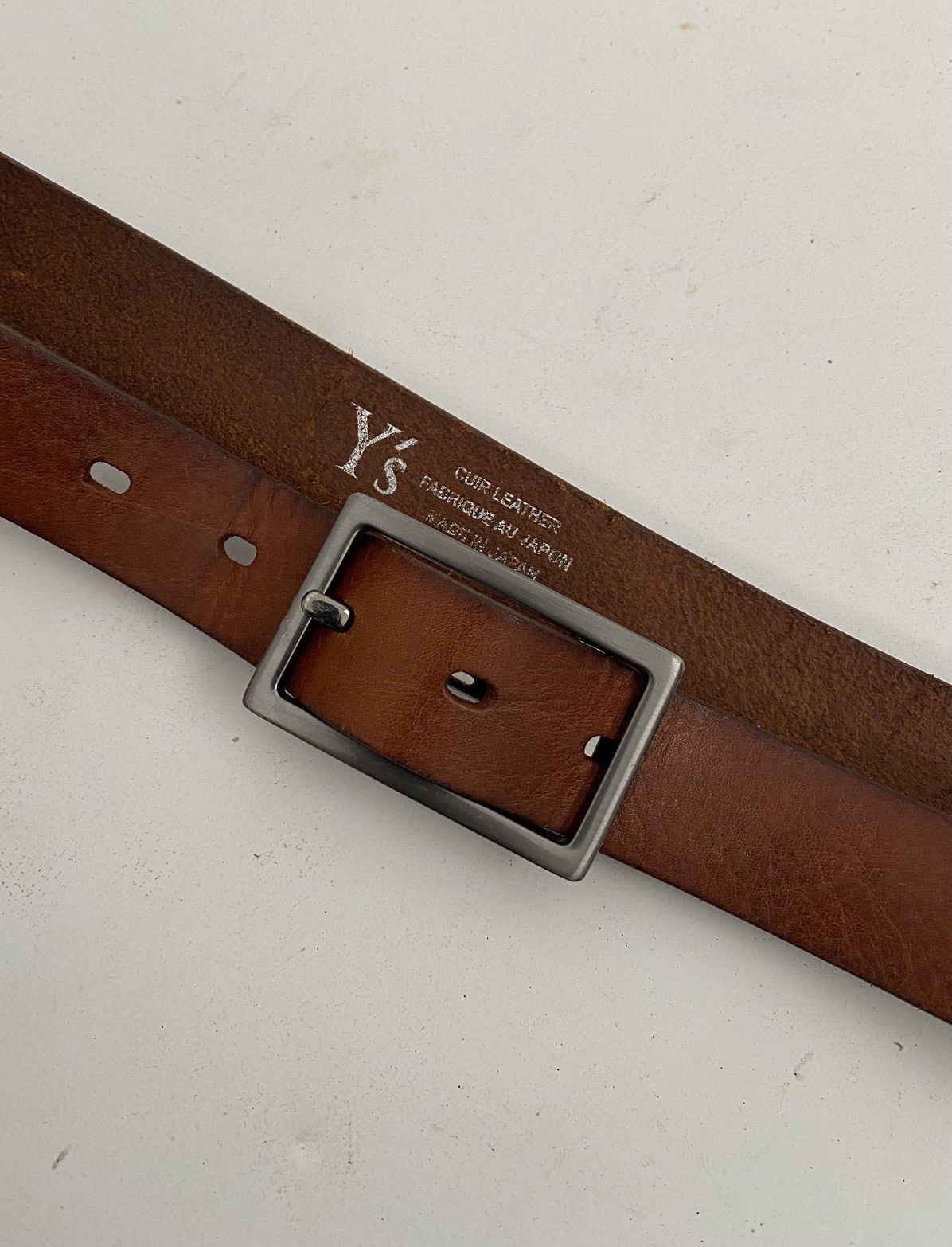 Y's Y's yohji yamamoto leather belt (Brown) Size ONE SIZE - 5 Thumbnail