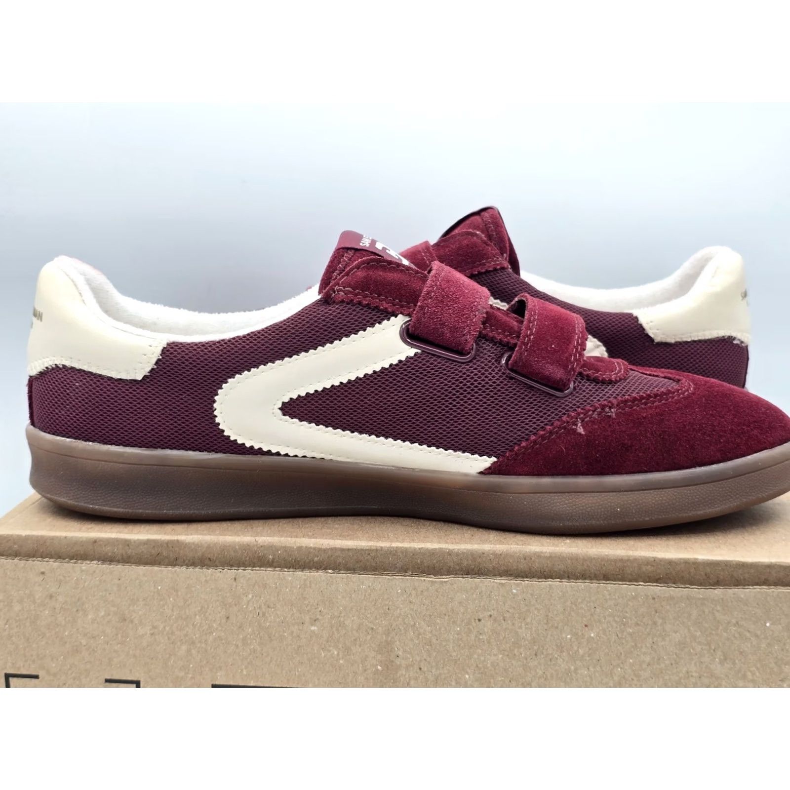 Sam Edelman Sam Edelman Talia Womens Sneakers Suede Leather Wine Red Sz 12M - M - Optic Suede Leather Fitness Athletic Casual Footwear Womens Size US 12 / IT 42 - 5 Thumbnail