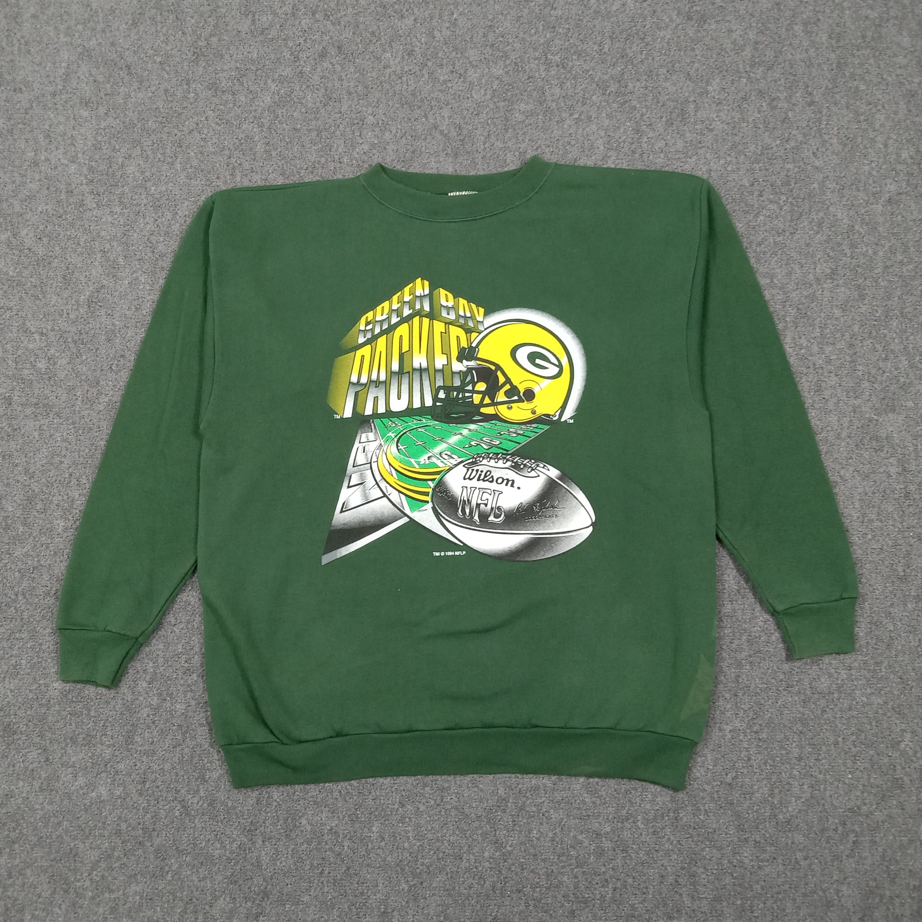 NFL 90's Green Bay Packers NFL Sweatshirt C270N6 Size US XL / EU 56 / 4 - 1 Thumbnail