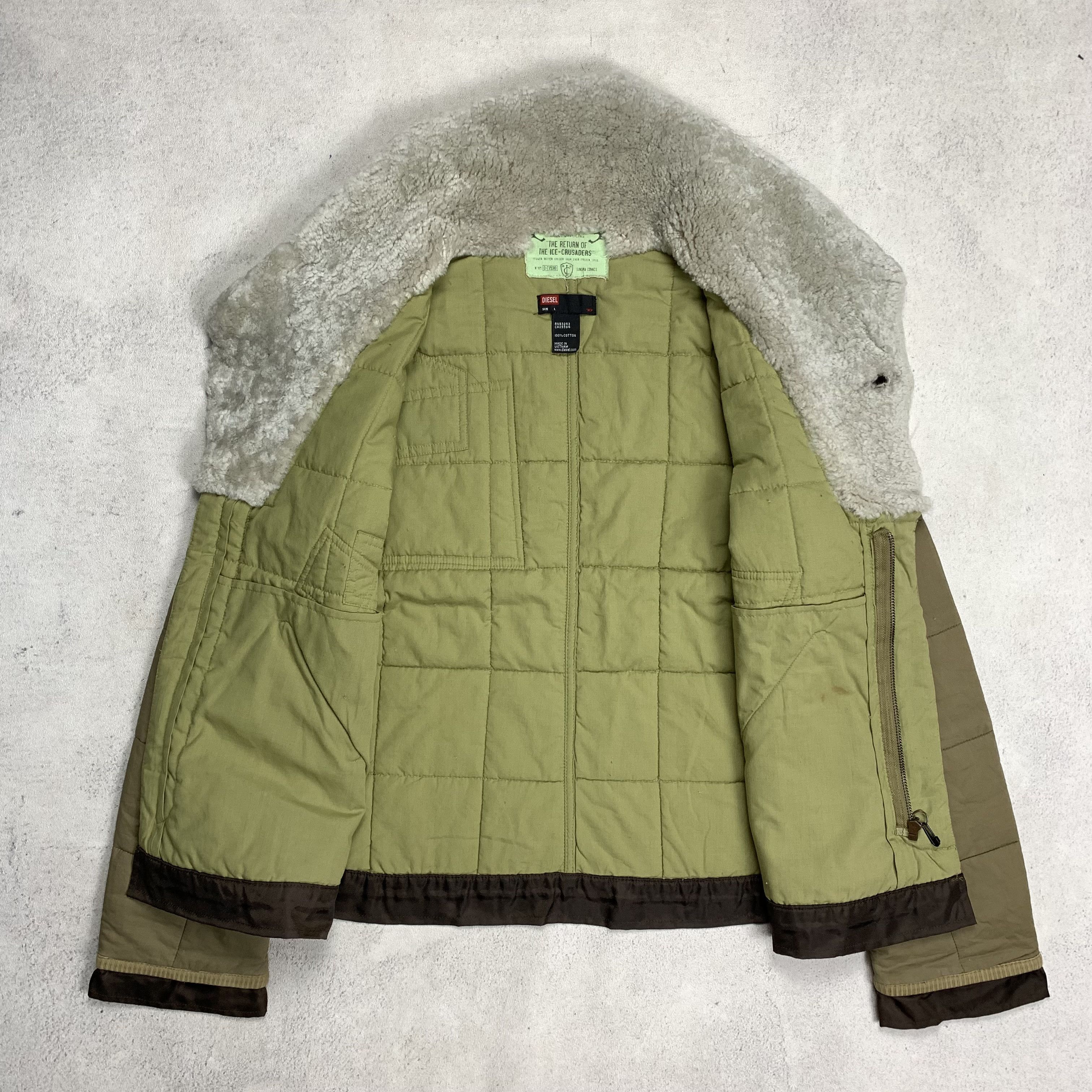 Diesel Diesel Y2K Quilted Jacket Size L / US 10 / IT 46 - 6 Thumbnail