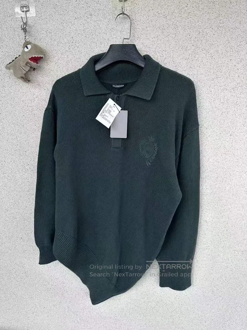 Balenciaga Twisted Crown Wheat Ear Sweater