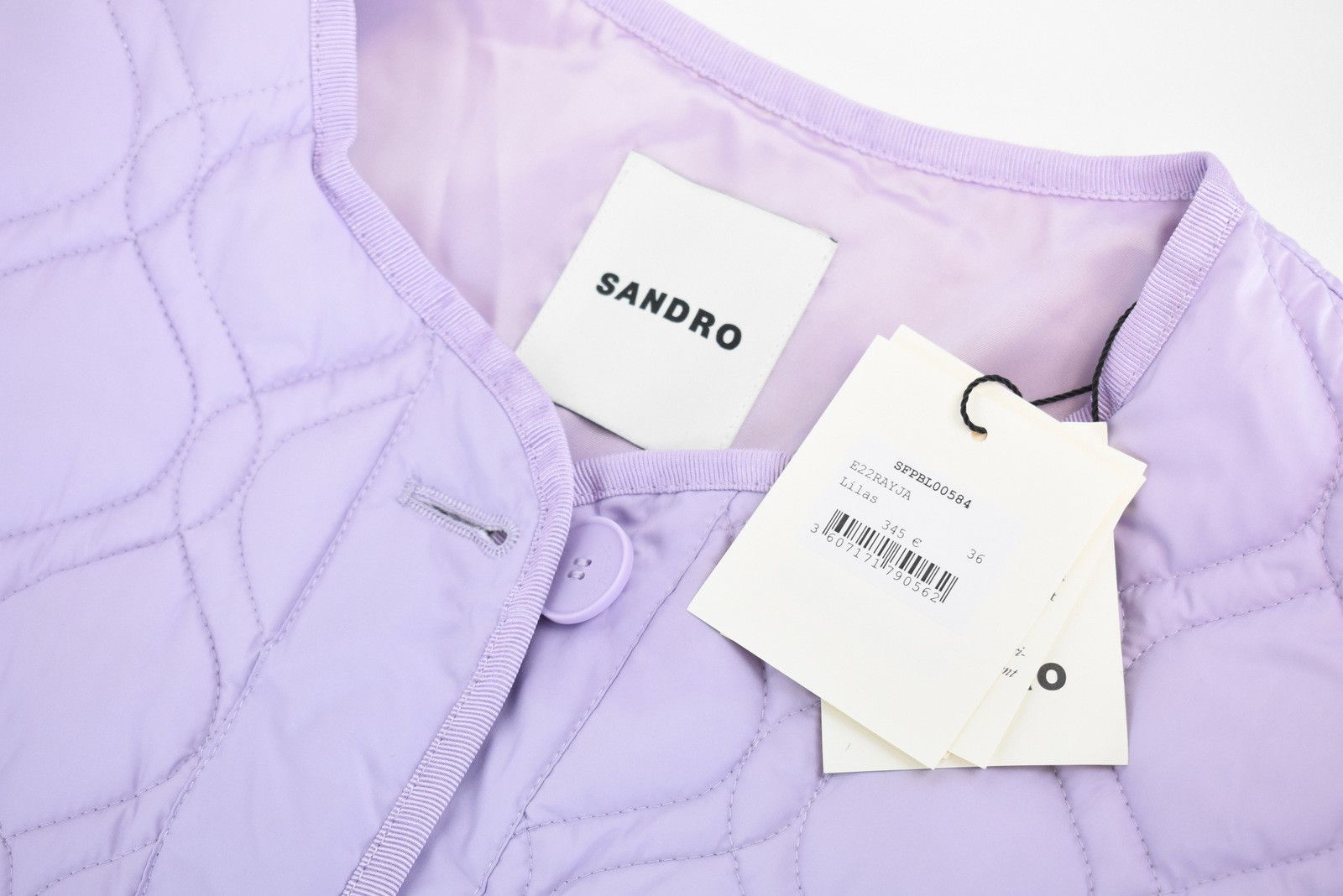 Sandro SANDRO Rayja Jacket Women's (EU) 36 Padded Quilted Size S / US 4 / IT 40 - 6 Thumbnail