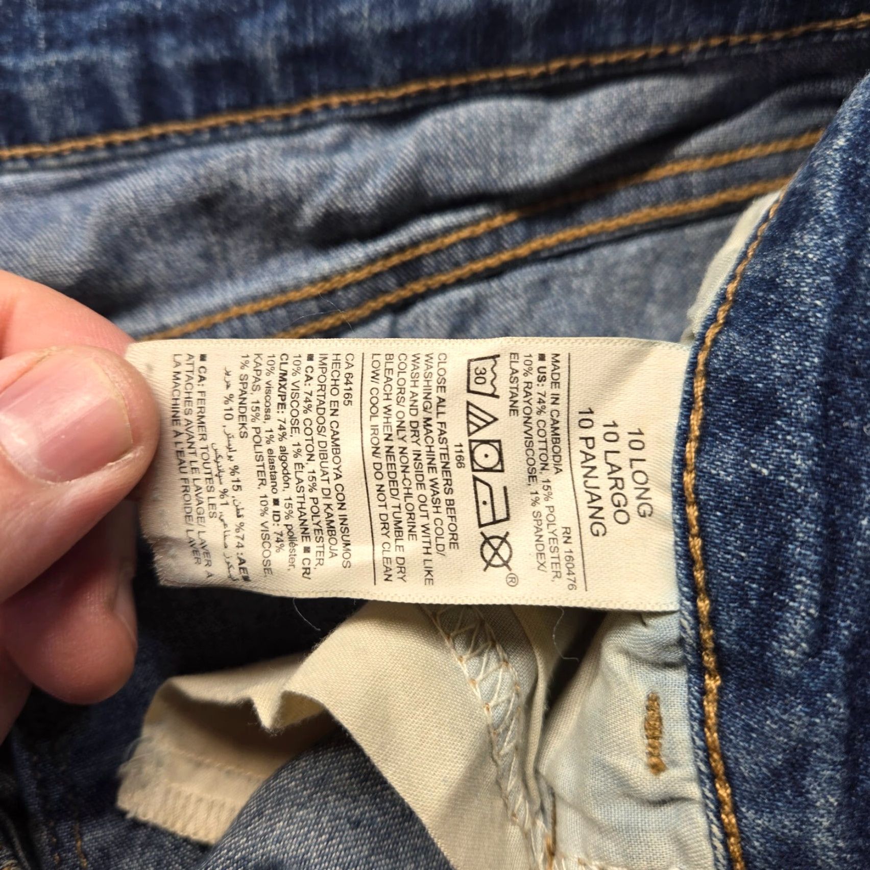 Old Navy Old Navy Jeans Skinny Mid-Rise Blue Denim Pants Women Size 10 Long Size 32" / US 10 / IT 46 - 4 Thumbnail