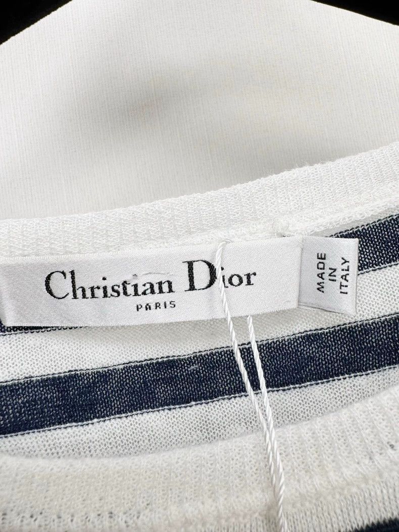 Dior Dior Striped Short Sleeve Top Size 38-2505 Size S / US 4 / IT 40 - 2 Thumbnail
