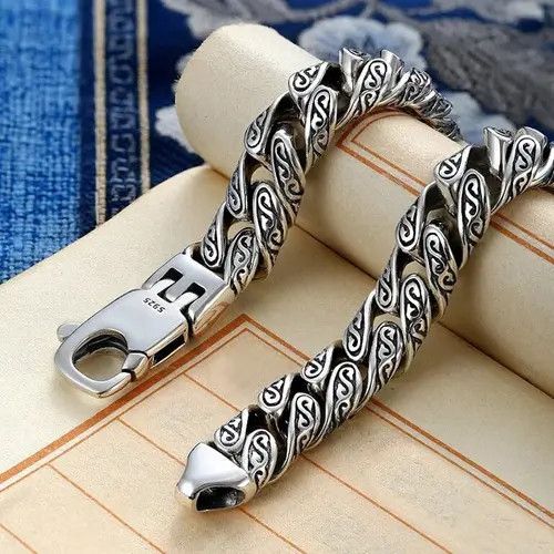 Vintage New Personalized Tang Grass Pattern Bracelet Size ONE SIZE - 4 Thumbnail