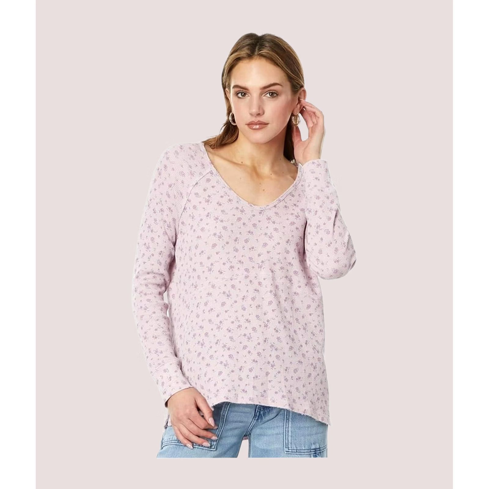 Lucky Brand Lucky Brand Womens Floral Print T-Shirt, pink, XL Size XL / US 12-14 / IT 48-50 - 1 Thumbnail