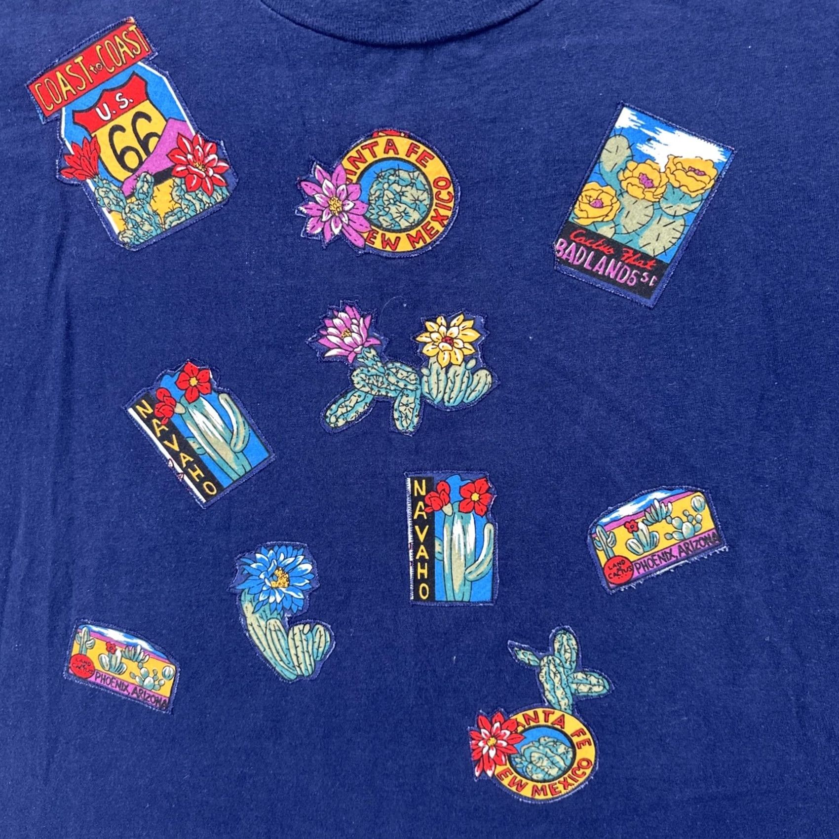 Vintage VINTAGE Key Elements Mens Large Blue T Shirt Embroidered USA 90s Size US L / EU 52-54 / 3 - 6 Thumbnail
