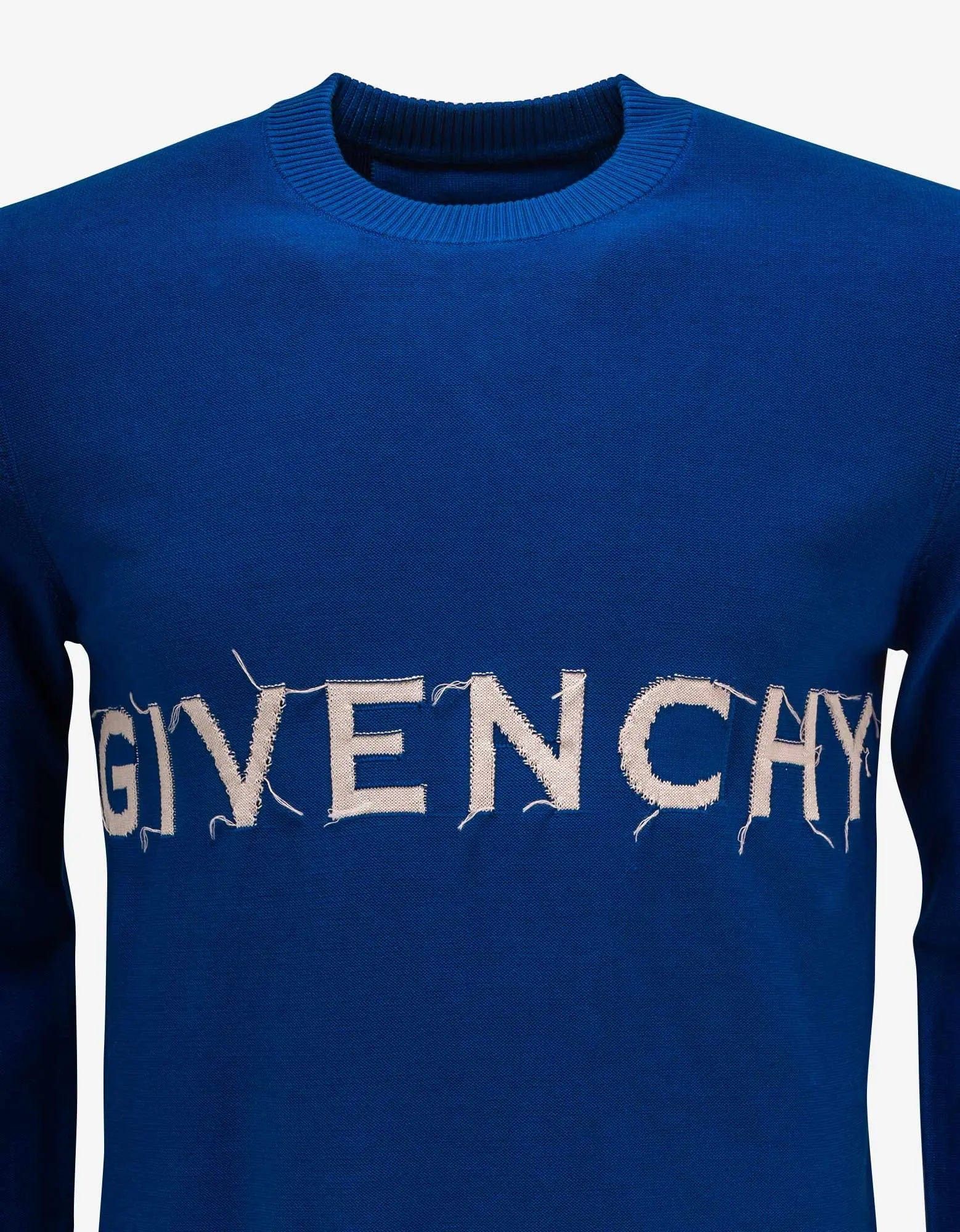 Givenchy Givenchy Blue 4G Peace Logo Sweater Size US XL / EU 56 / 4 - 3 Thumbnail