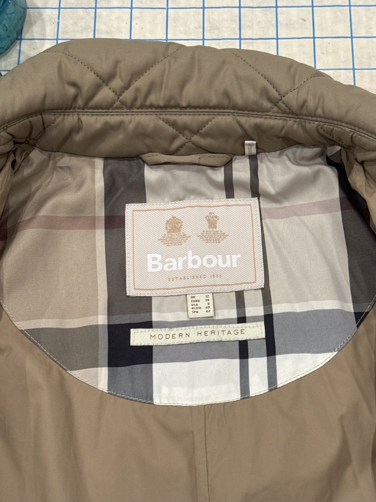 Barbour Barbour Cordelia Quilted Long Coat Women’s US Size 8 Beige Size M / US 6-8 / IT 42-44 - 9 Thumbnail