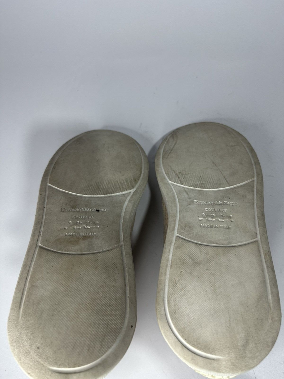 Ermenegildo Zegna Ermenegildo Zegna Couture Triple Stitch Cloth Sneakers. Size US 8 / EU 41 - 10 Thumbnail