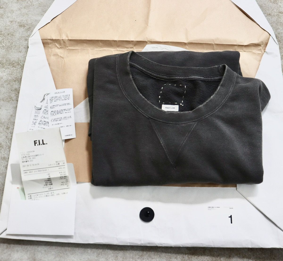Visvim Visvim 21aw Jumbo Sweat 3/4 Crash，black Size US S / EU 44-46 / 1 - 10 Thumbnail