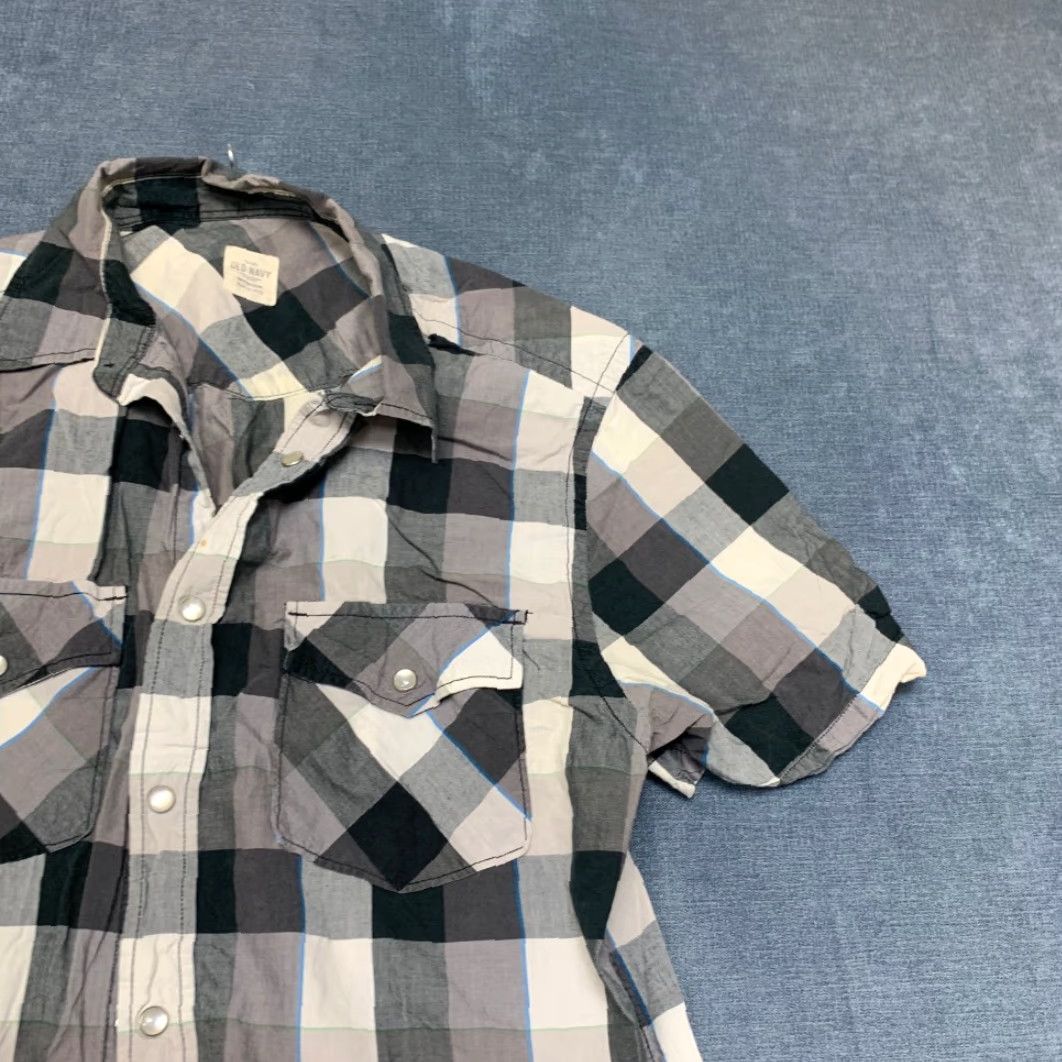 Old Navy Old Navy Multicolor Plaid Cotton Western Shirt Mens M Snap Front Size US M / EU 48-50 / 2 - 5 Thumbnail