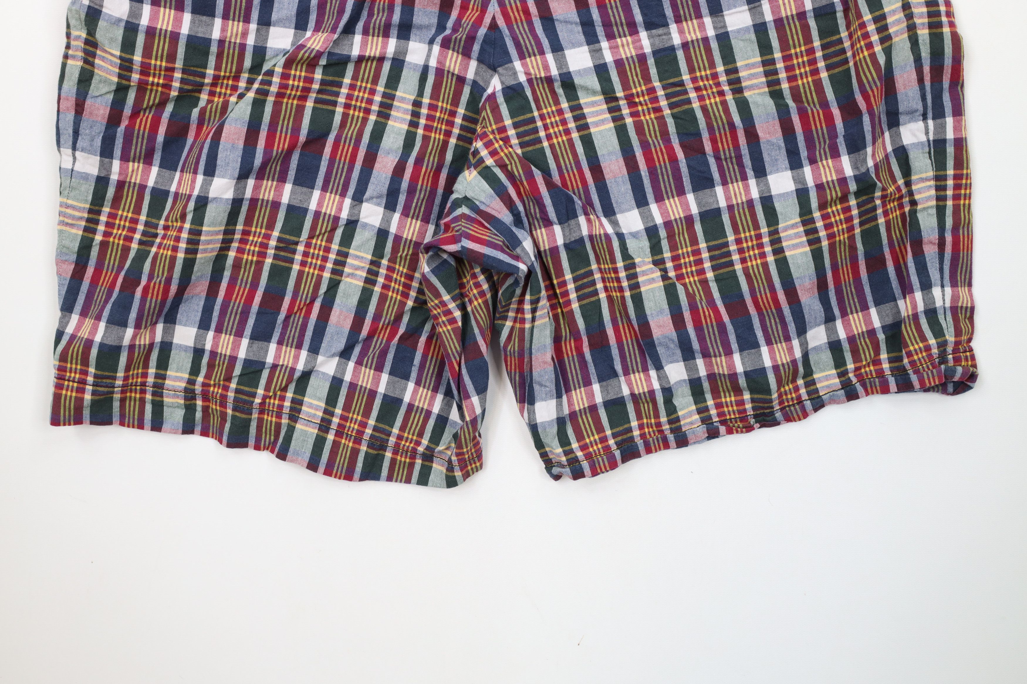Ralph Lauren × Vintage Vintage 90s Ralph Lauren Madras Plaid Chino Shorts Cotton Size US 40 / EU 56 - 12 Thumbnail