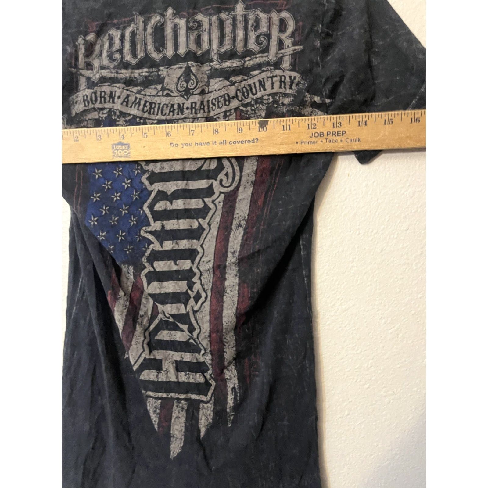 CO Red Chapter Clothing Co Women Small V-Neck T Shirt Born American Raised Country Size S / US 4 / IT 40 - 5 Thumbnail
