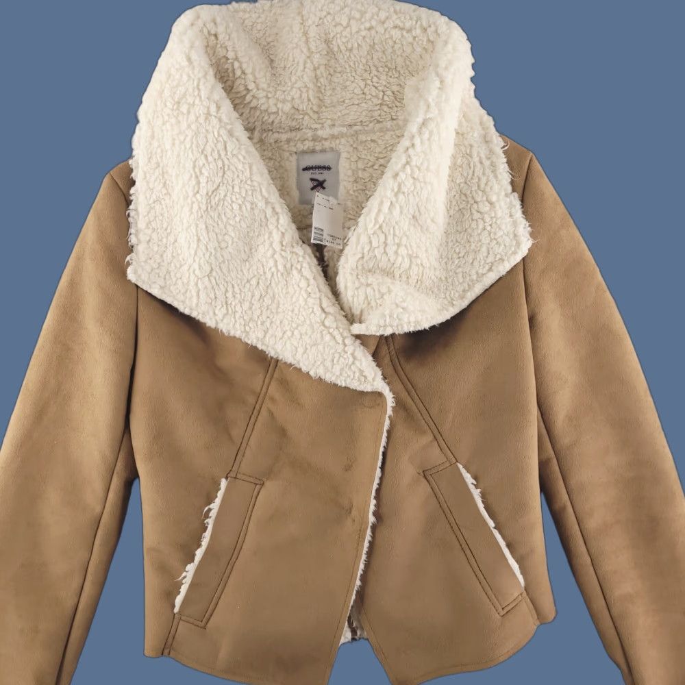 Guess VINTAGE Guess Jacket Womens XS Faux Suede Sherpa Jacket Size XS / US 0-2 / IT 36-38 - 1 Thumbnail