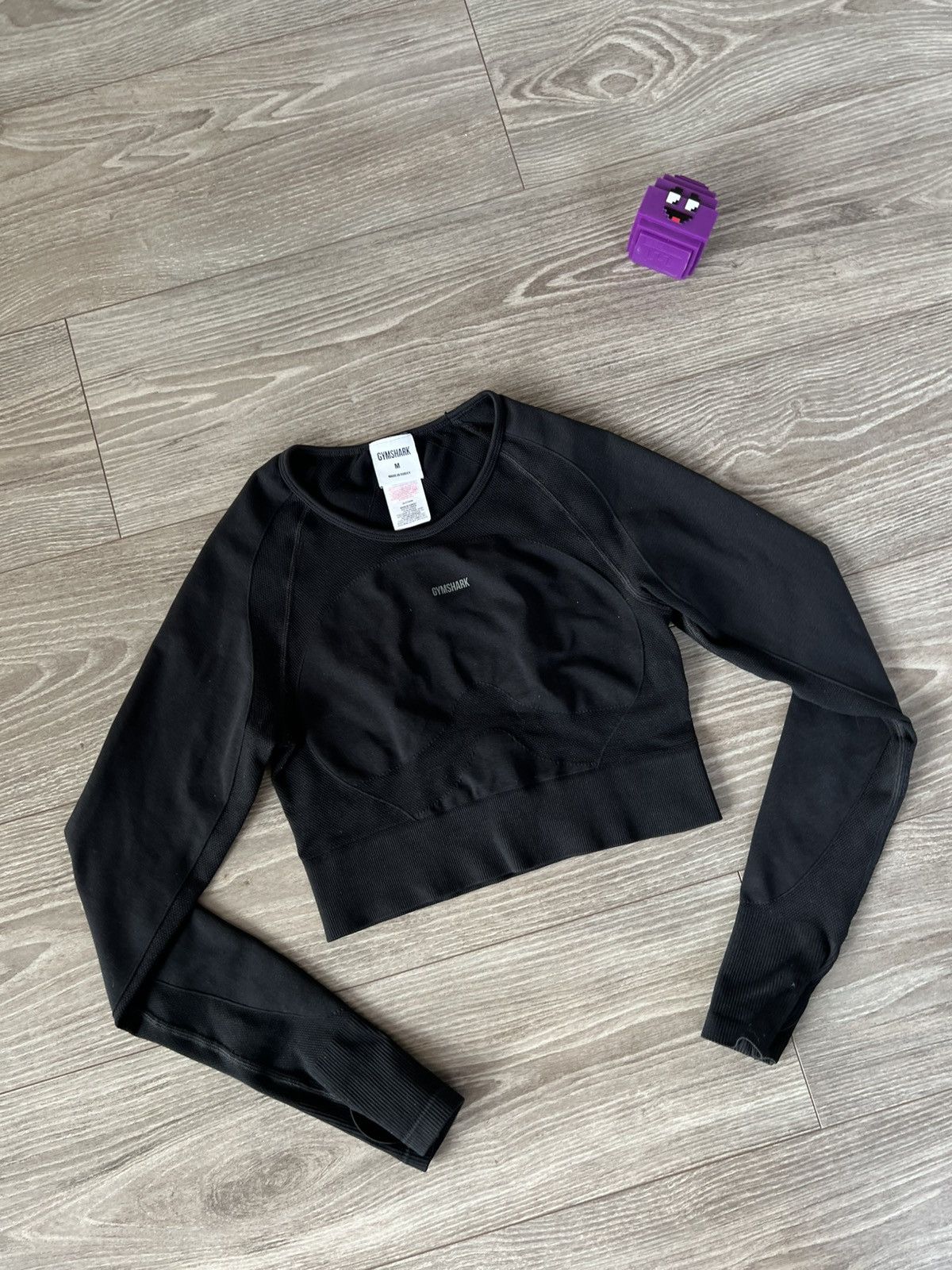 Gymshark ‼️Gymshark Womans Long Sleeve Onyx Straight Fit Gym Top‼️ Size M / US 6-8 / IT 42-44 - 8 Thumbnail