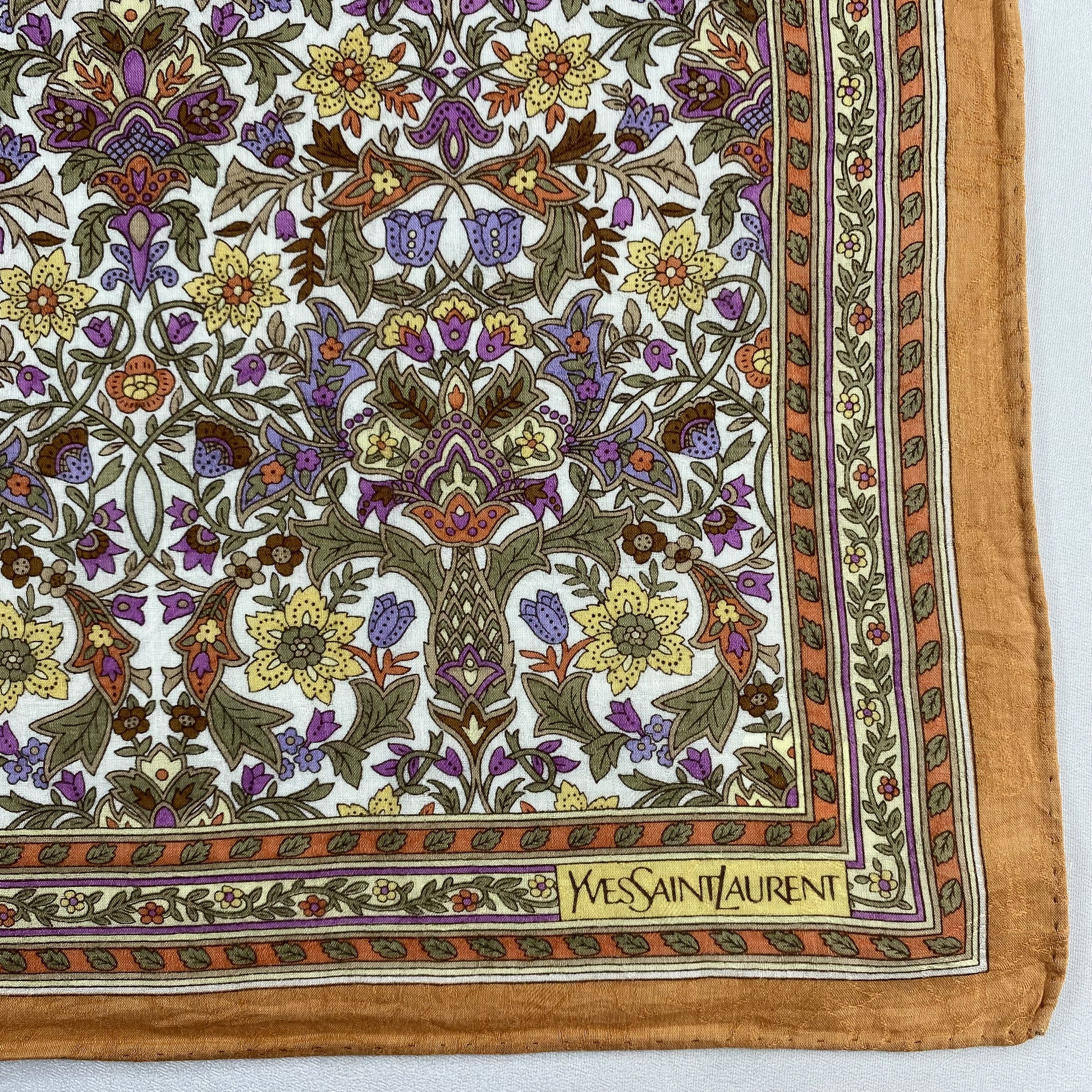 Vintage Yves Saint Laurent Handkerchief / Neckerchief-P1220 Size ONE SIZE - 3 Thumbnail