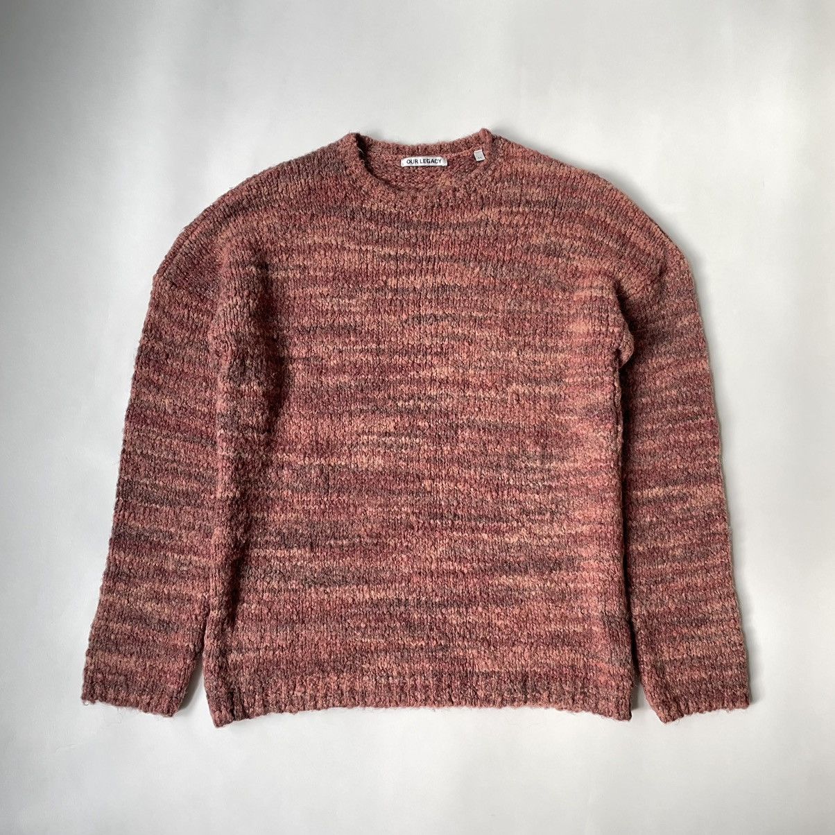 image of Our Legacy Pink Boucle ‘Popover’ Sweater, Men's (Size Small)