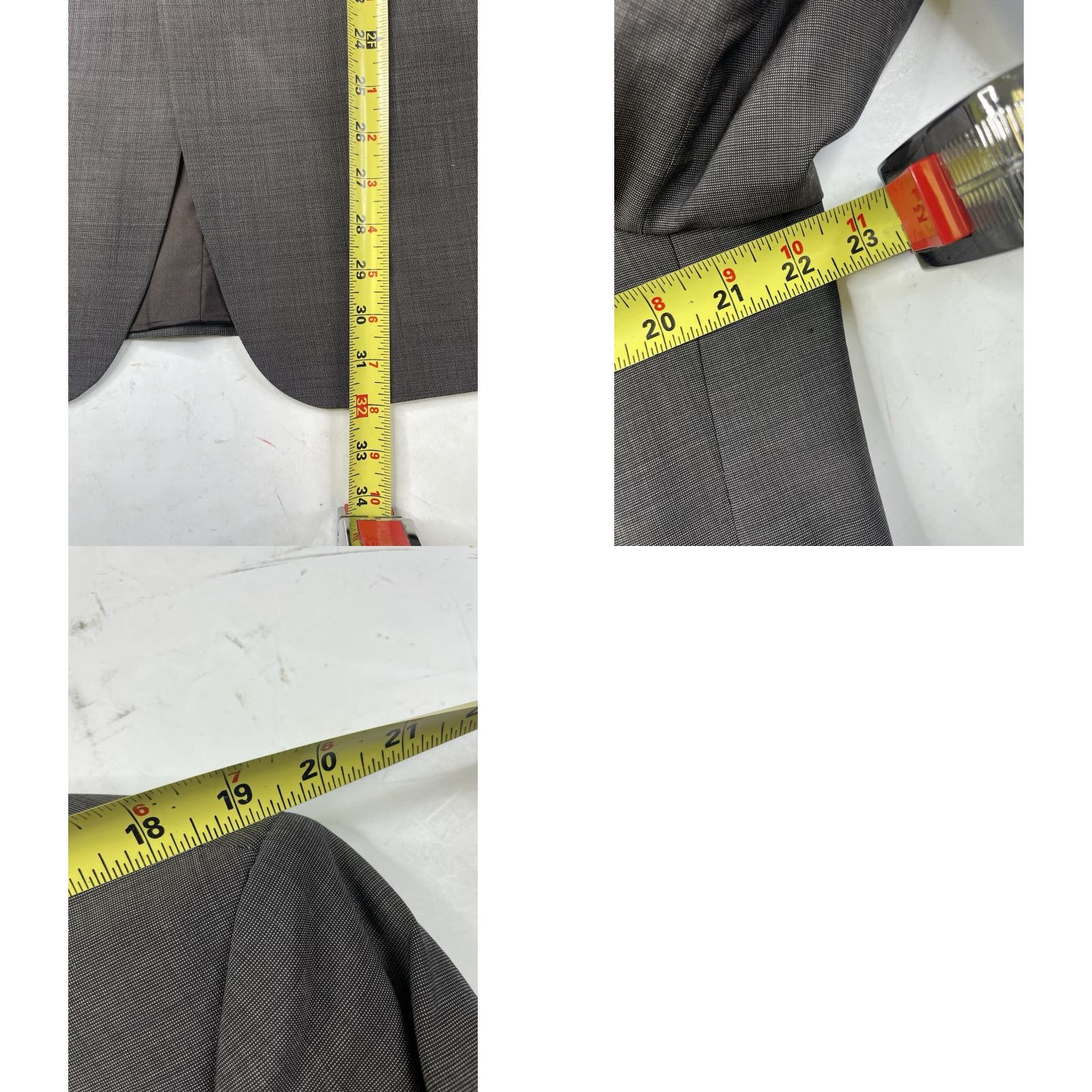 Hugo Boss VINTAGE Hugo Boss Men’s 40S 2pc Pant Suit Brown Plaid Pleated Cuffed Pants USA Size 40R - 10 Thumbnail