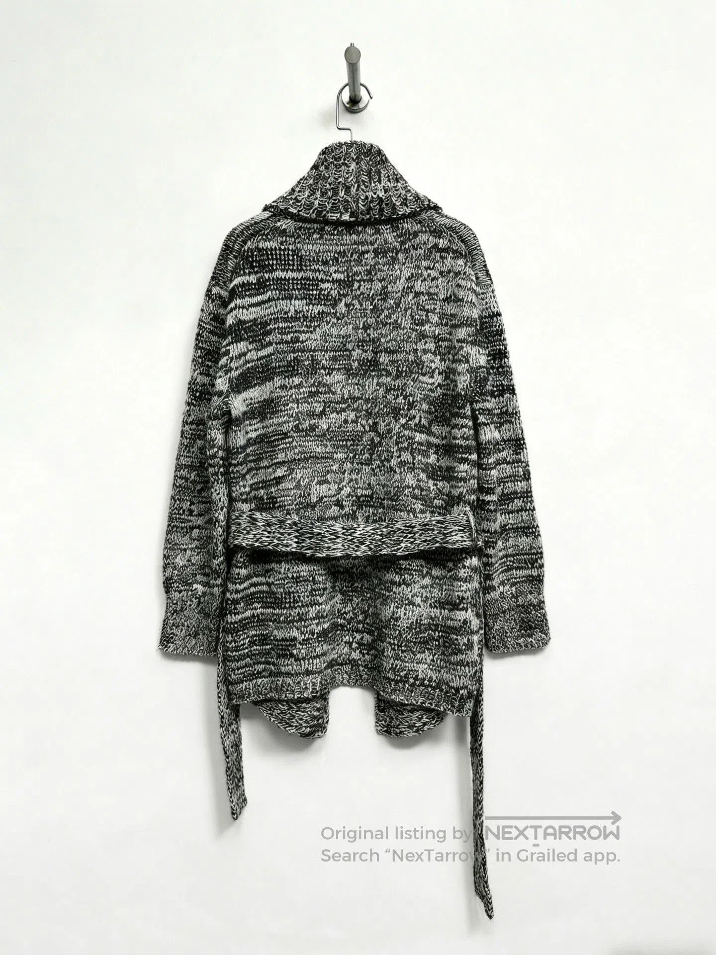 Christophe Lemaire Lemaire 2000AW Knit Belted Coat. Size M / US 6-8 / IT 42-44 - 2 Thumbnail