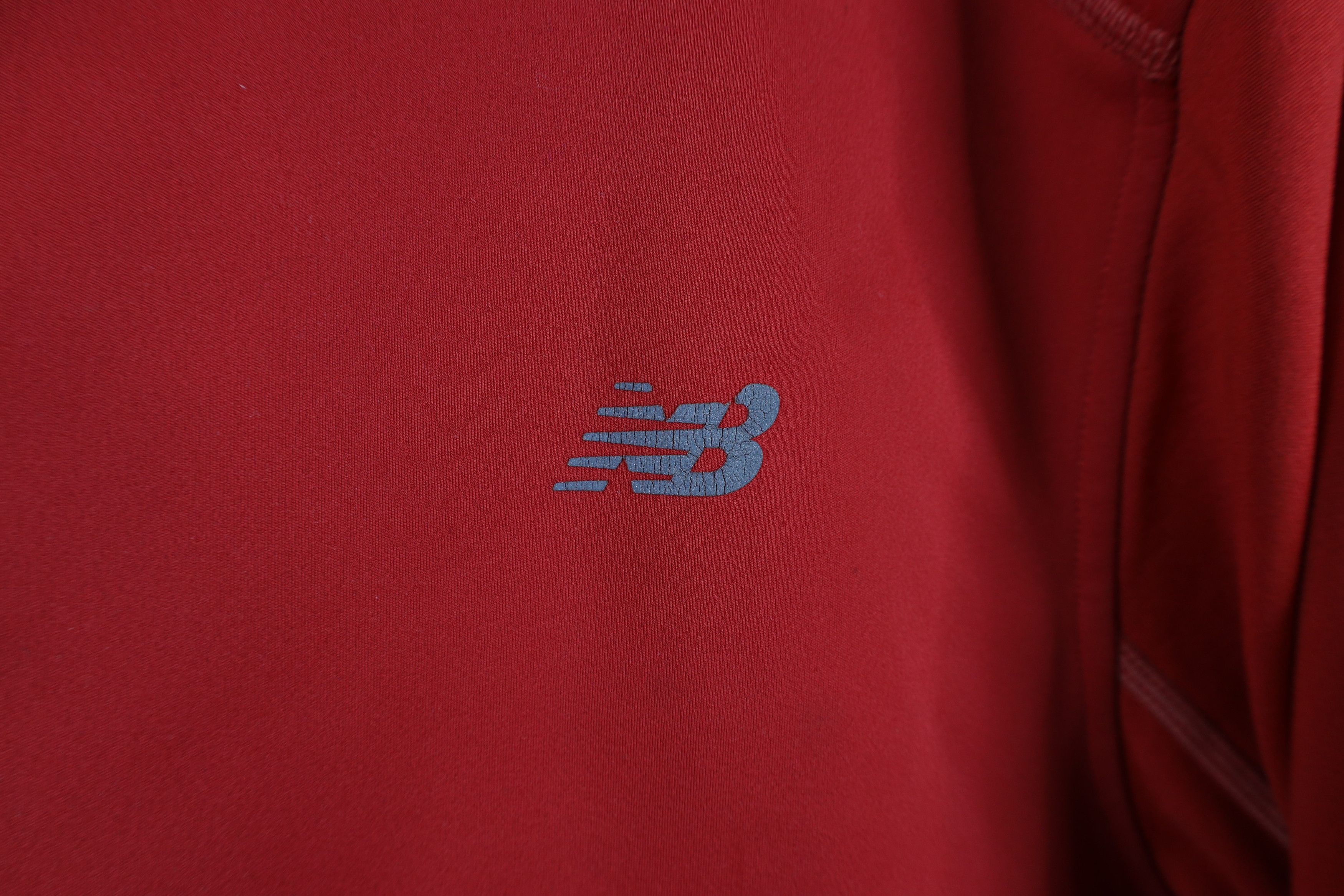 New Balance × Vintage Vintage New Balance Reflective Half Zip Pullover Jacket Red Size US L / EU 52-54 / 3 - 4 Thumbnail