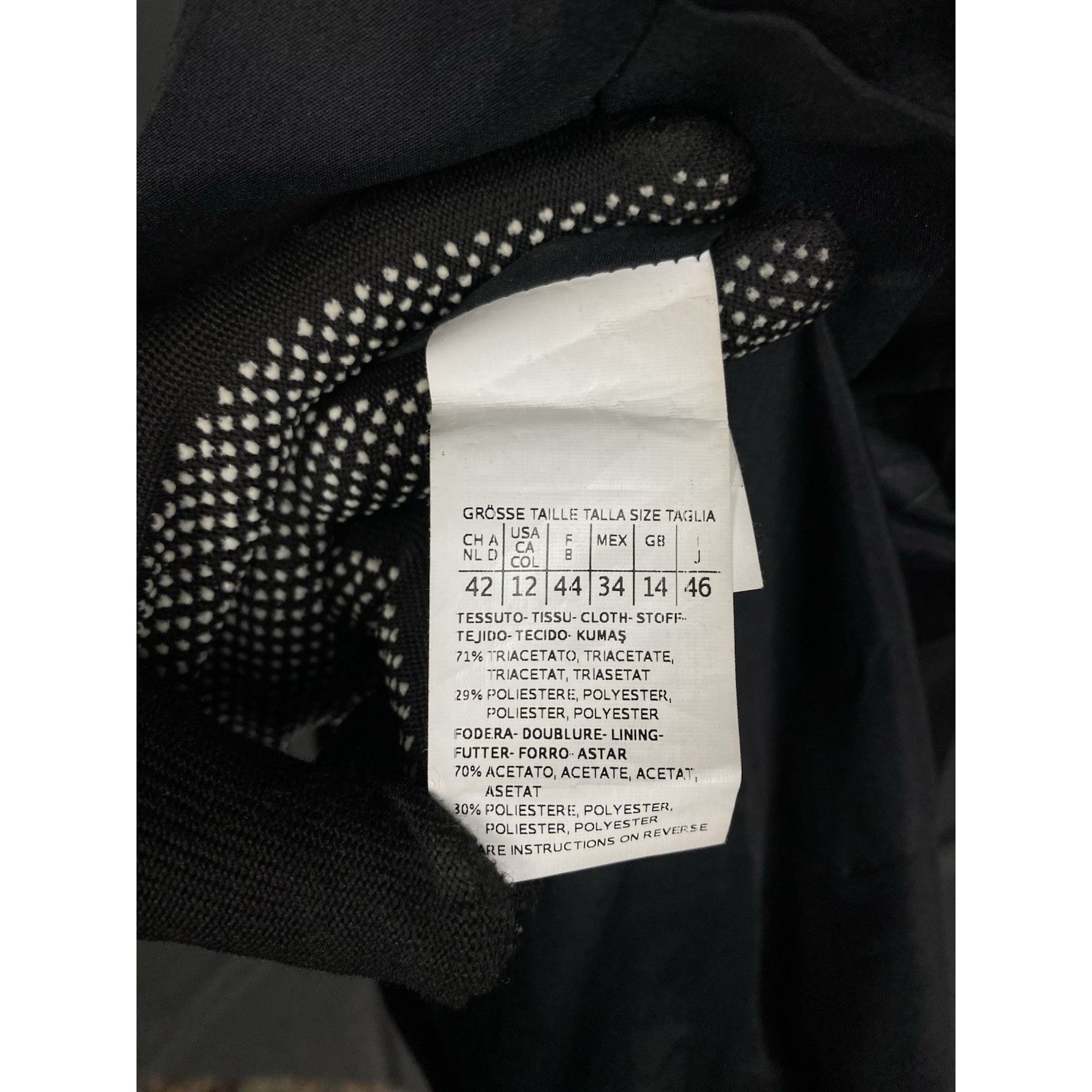 Max Mara MINT! Max Mara Studio Black 1-Button Notched Lapel Wool Blaz Size L / US 10 / IT 46 - 11 Thumbnail