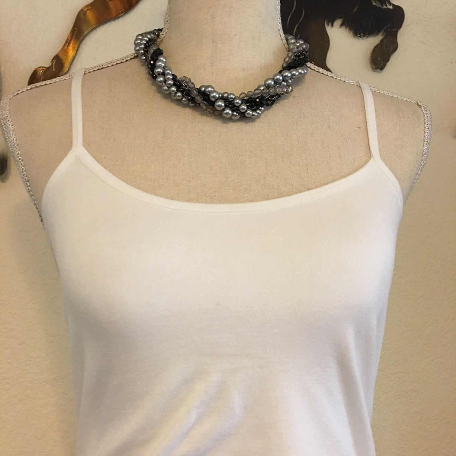 Jewelry Premier Designs twisted pearl and chain necklace Size ONE SIZE - 3 Thumbnail
