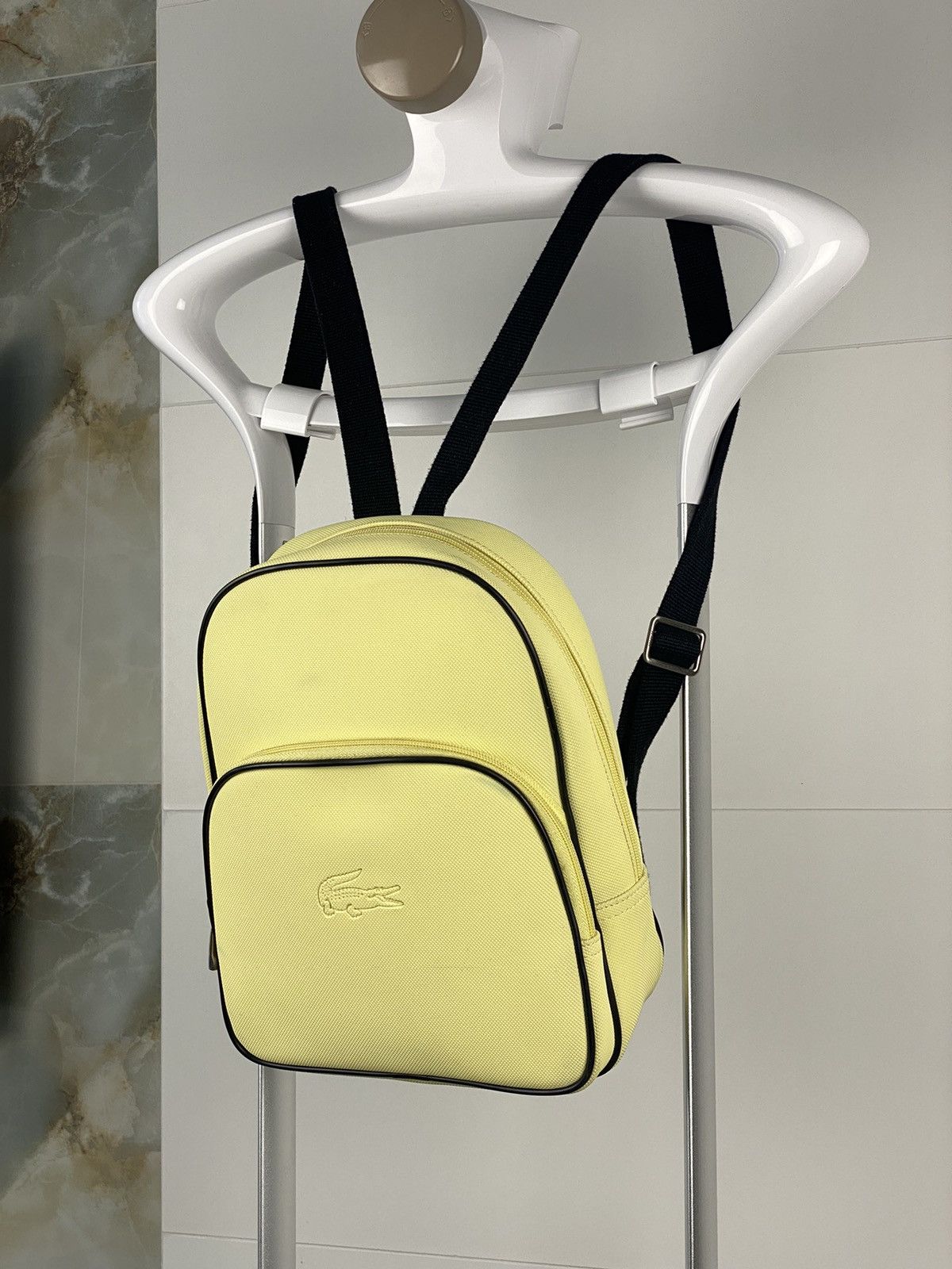 Lacoste Vintage mini backpack Backpack Lacoste Grey in Synthetic - 45782361 main image 2
