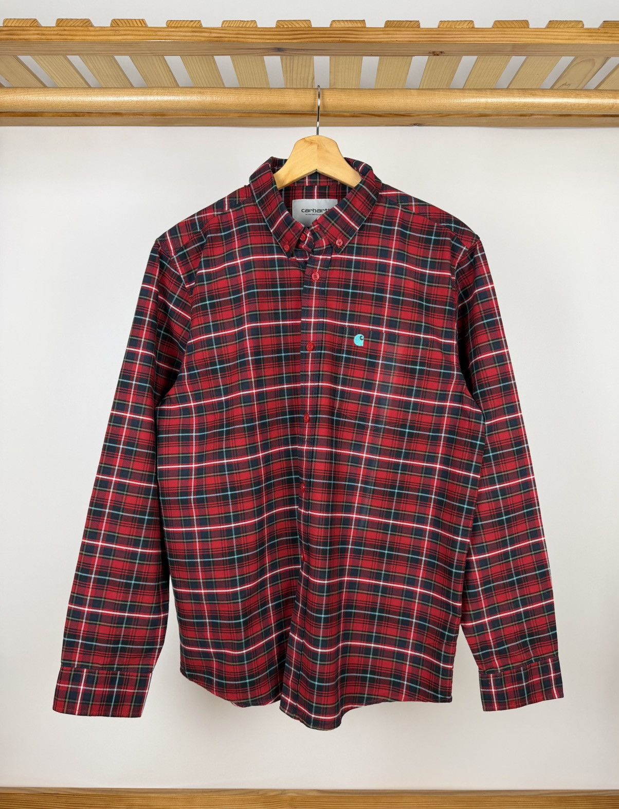 Carhartt Carhartt WIP Patton Red Shirt Size M Size US M / EU 48-50 / 2 - 1 Thumbnail