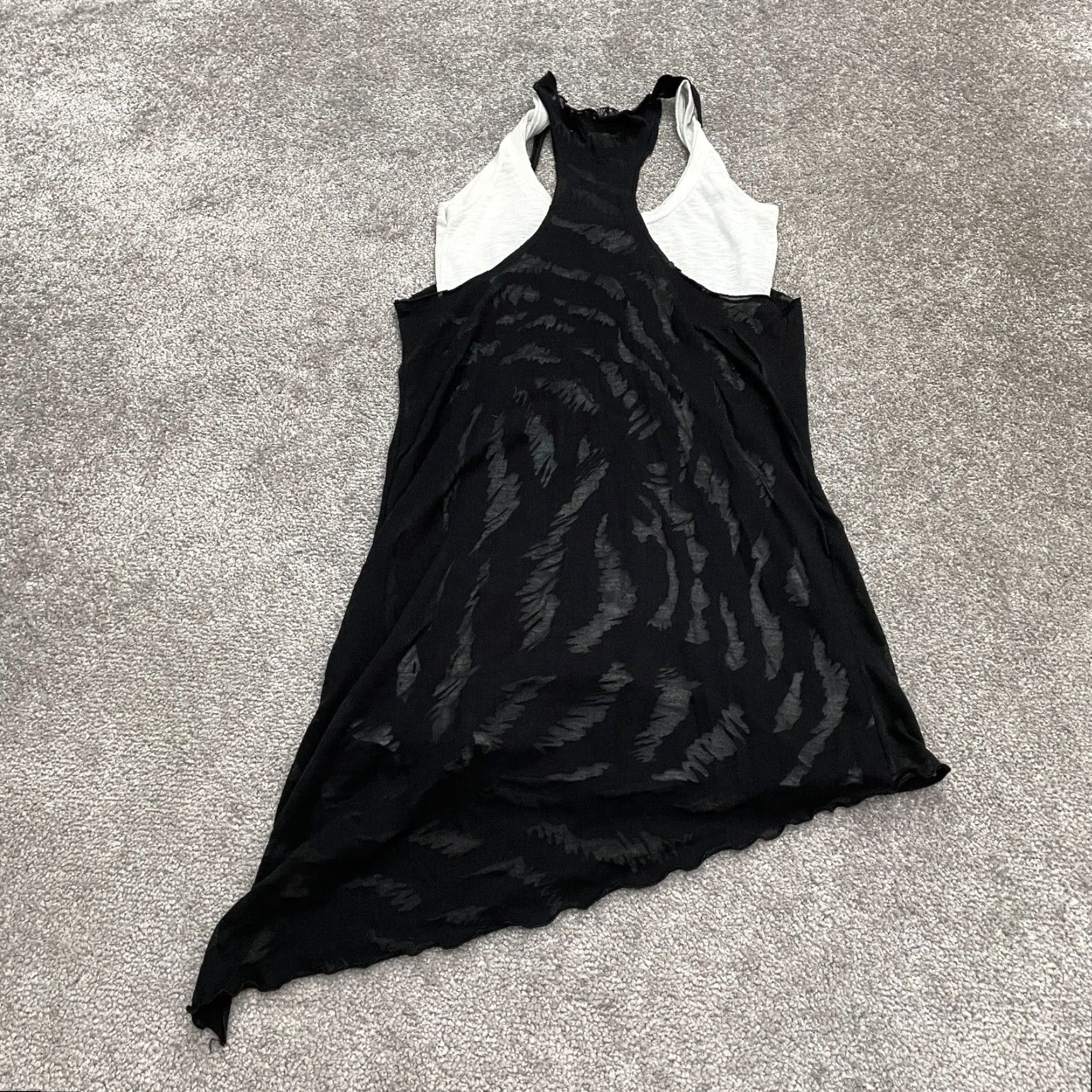 Zara Zara Tank Womens Medium Black White Racerback Casual Lion Size M / US 6-8 / IT 42-44 - 3 Thumbnail