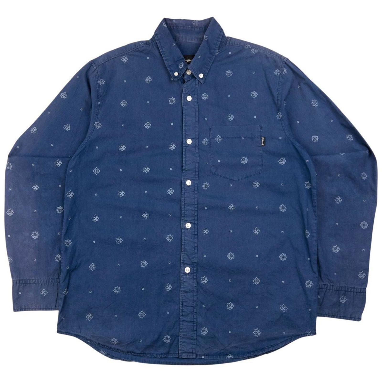 Stussy Vintage Stussy Long Sleeve Button Up Shirt Size M Size US M / EU 48-50 / 2 - 1 Thumbnail