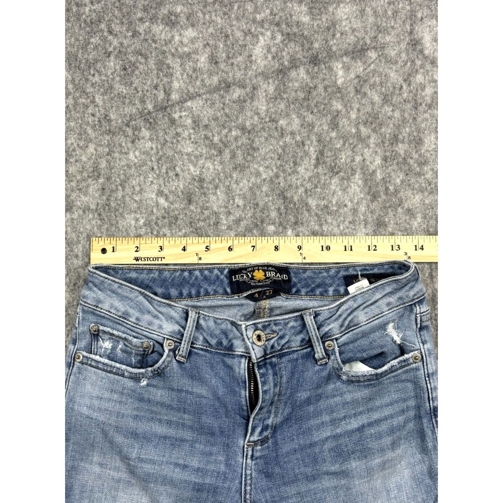 Lucky Brand Lucky Brand Womens Lolita Skinny Jeans Blue Light Wash Casual Stretch Size 4/27 Size 27" / US 4 / IT 40 - 3 Thumbnail