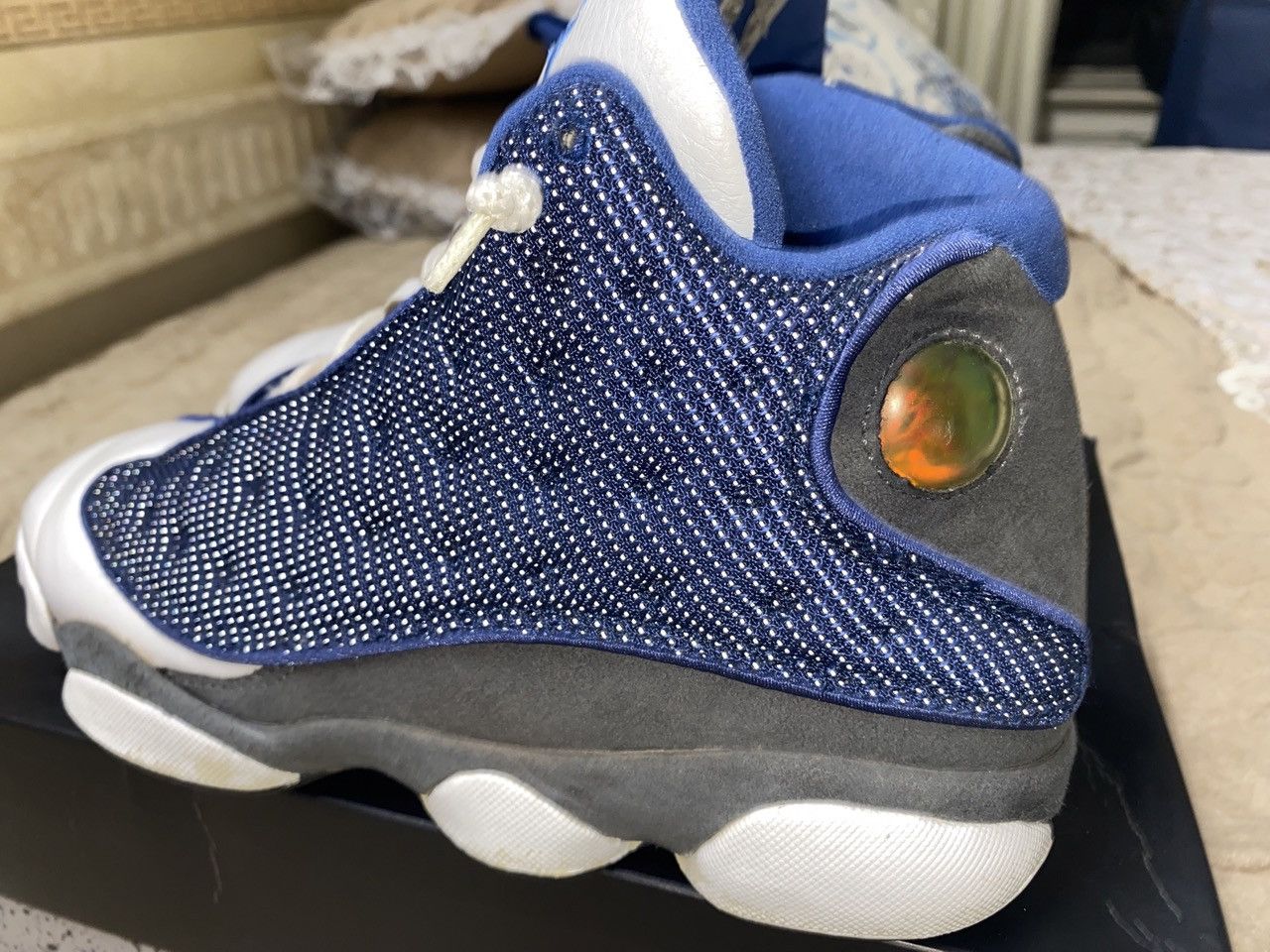 Jordan Brand Air Jordan 13 2005 OG Flint Blue Size US 8 / EU 41 - 8 Thumbnail