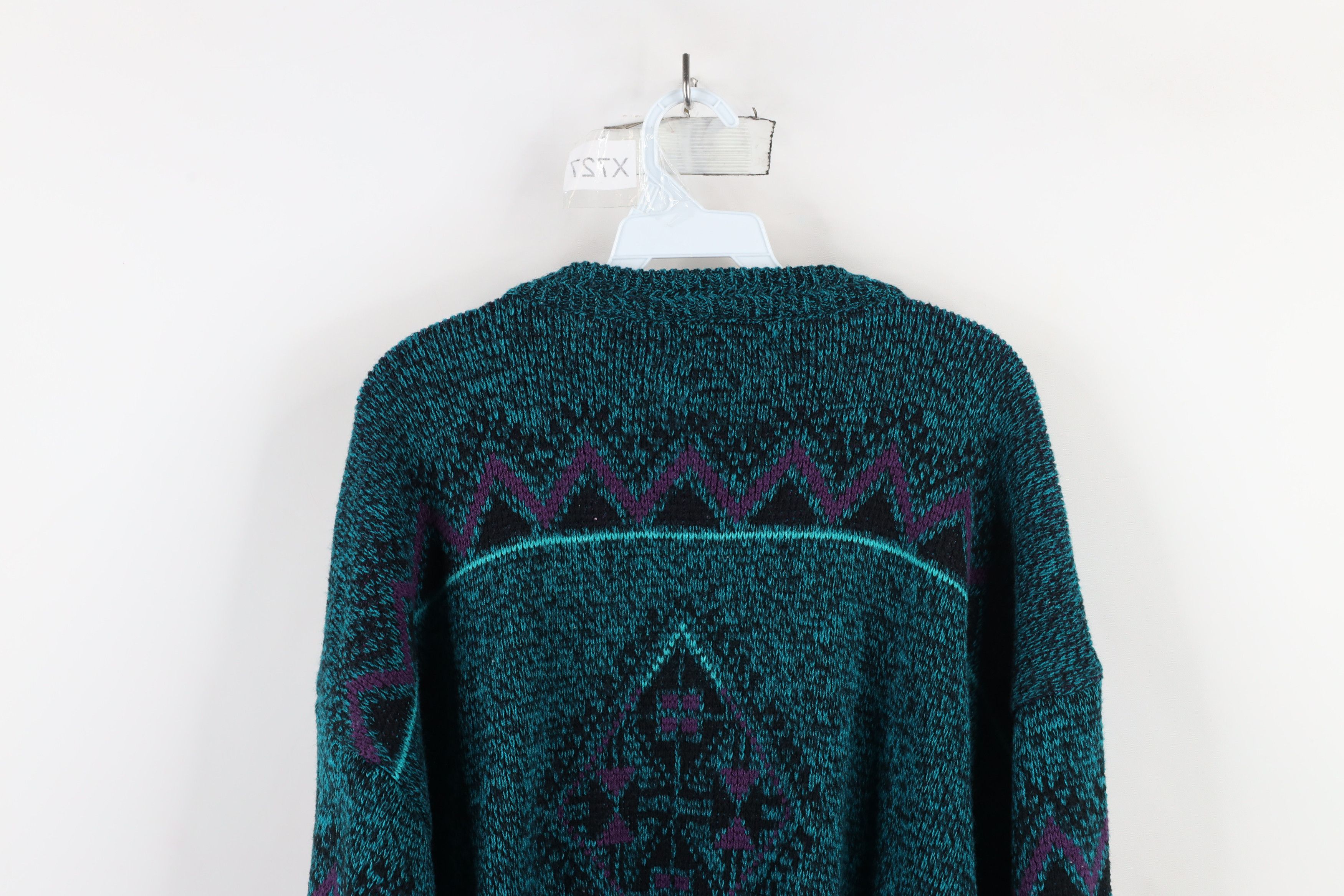 Vintage Vintage 90s Coogi Style Bassmaster Geometric Mom Sweater Size L / US 10 / IT 46 - 7 Thumbnail