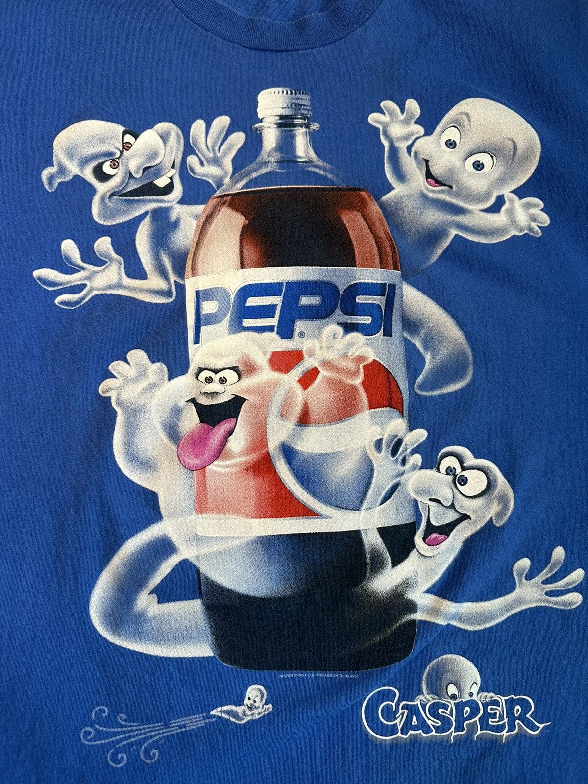 Pepsi × Vintage Vintage 1995 Pepsi Casper The Friendly Ghost tee Size US XL / EU 56 / 4 - 3 Thumbnail