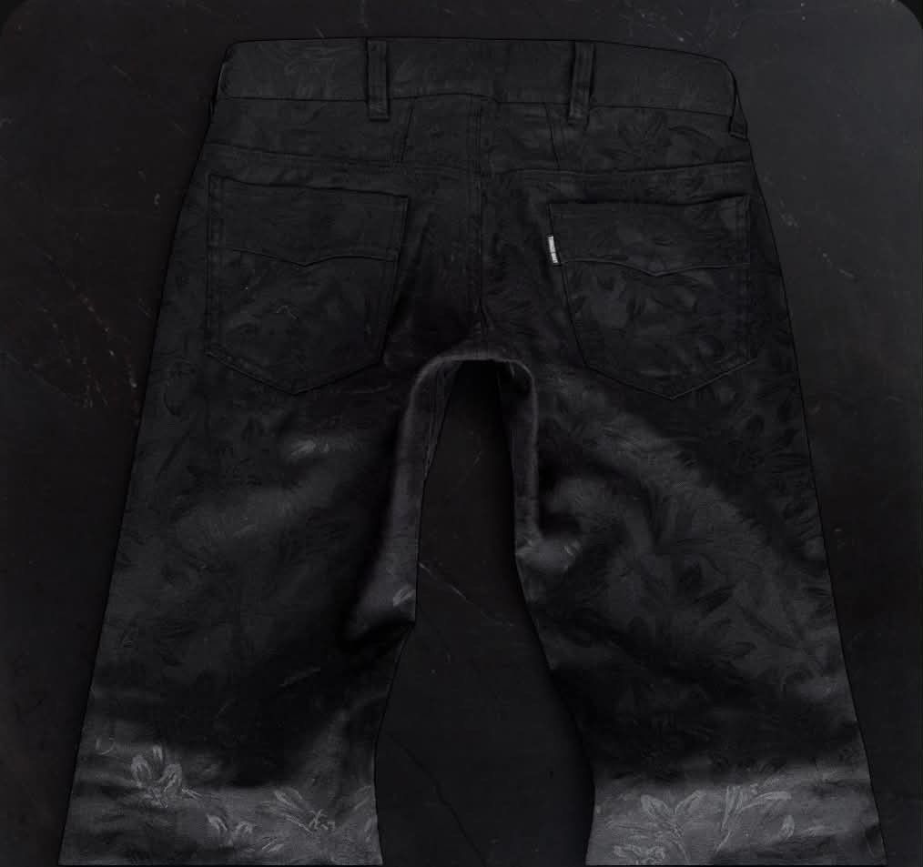 Tornado Mart Tornado Mart Floral Jacquard Flared Pants Size US 31 - 4 Thumbnail