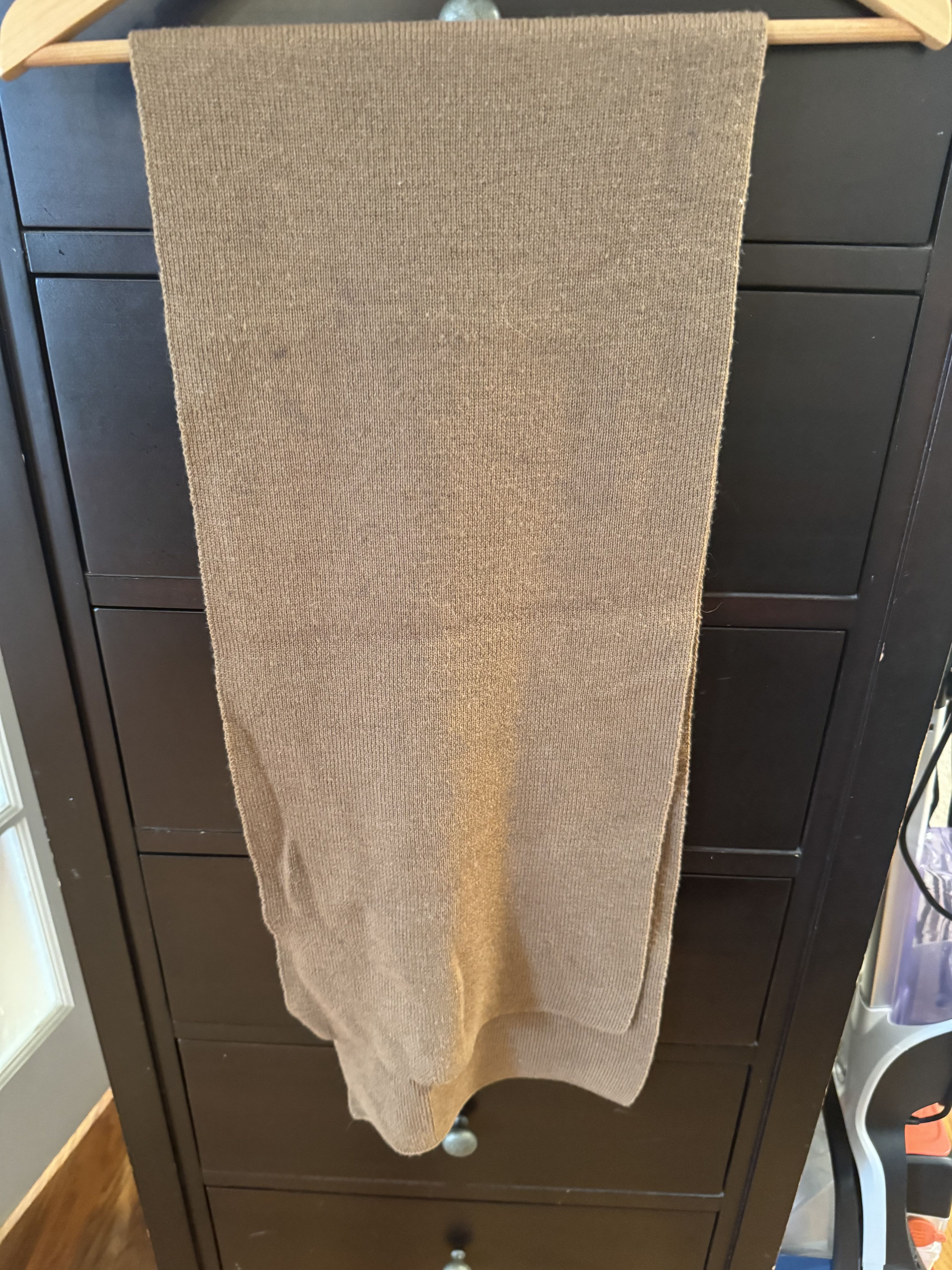 Other Brown Cotton Scarf Size ONE SIZE - 1 Thumbnail