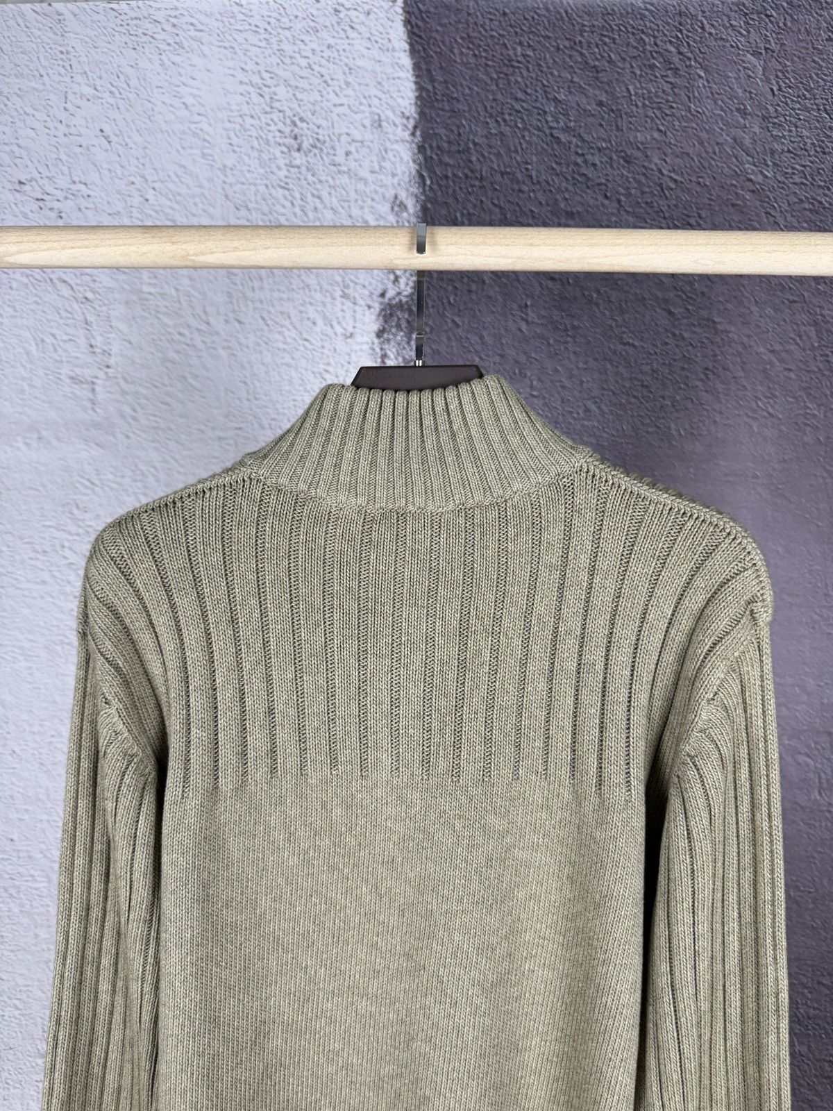 Ermenegildo Zegna Zegna Sport beige cotton cashmere half button down sweater Size US XXL / EU 58 / 5 - 14 Thumbnail