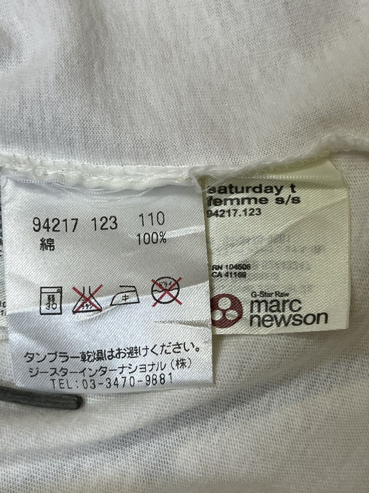 G-Star × Marc Newson Vintage G STAR RAW x MARC NEWSON saturday femme tee shirt Size US XS / EU 42 / 0 - 14 Thumbnail