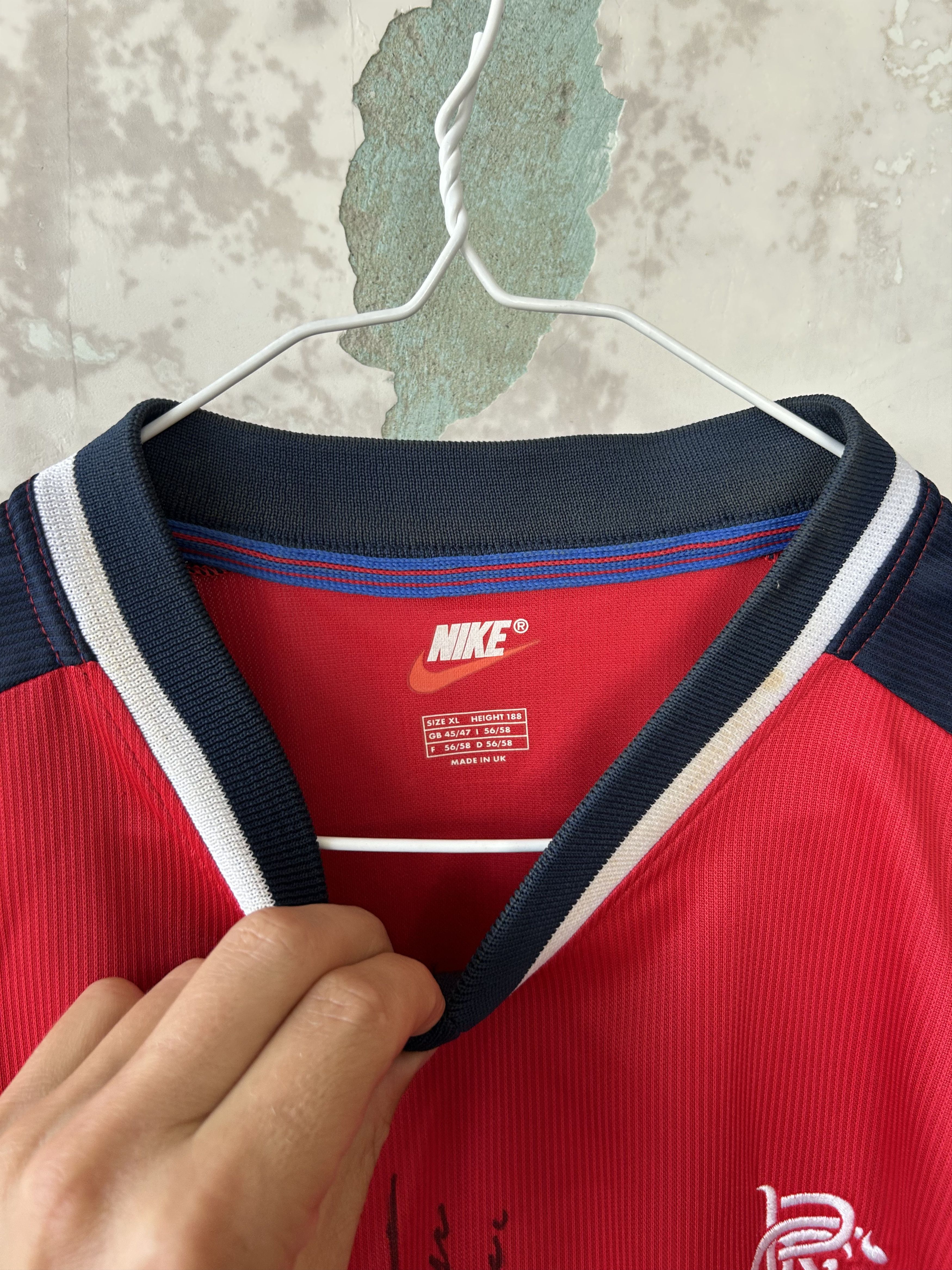 Nike Glasgow Rangers 1998 1999 Shirt Soccer Jersey Nike Vintage Size US XL / EU 56 / 4 - 5 Thumbnail