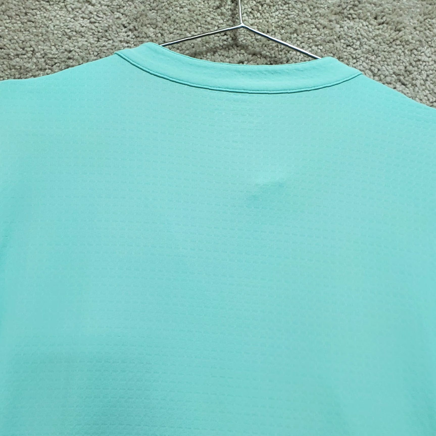 AQUA Dover Saddlery Coolblast Women's XL Blue Long Sleeve V-Neck Embroidered Nylon Blouse Size XL / US 12-14 / IT 48-50 - 5 Thumbnail