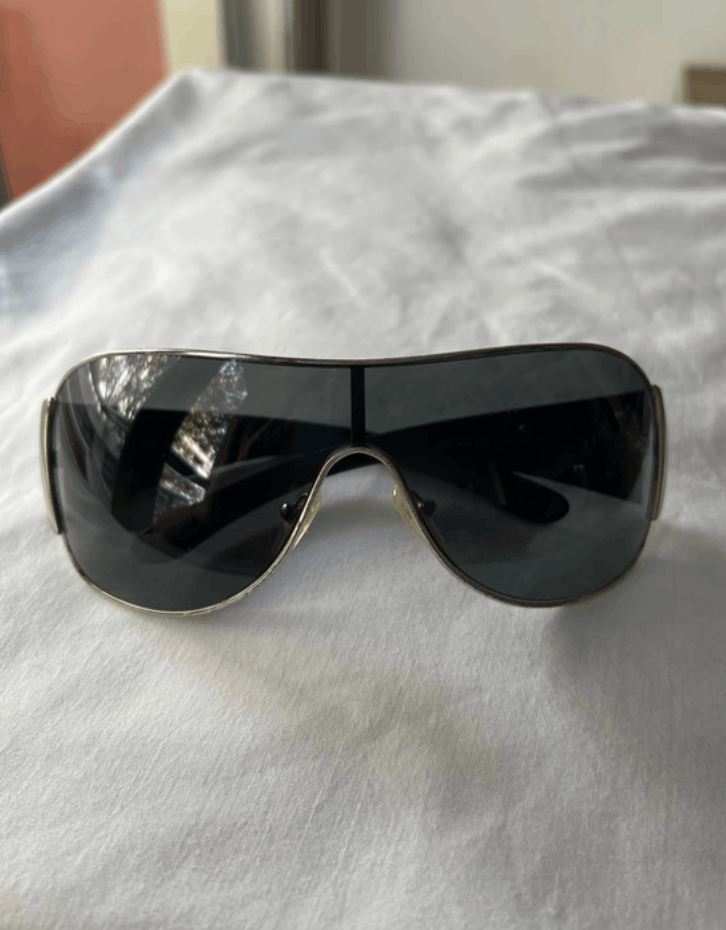 Prada PRADA Sunglasses Flame 2004 Star Mask Fire Chrome Silver Size ONE SIZE - 3 Thumbnail