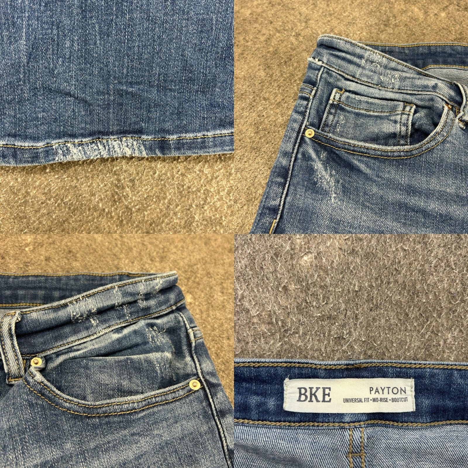 Vintage BKE Payton Jeans Jeans Bootcut Womens 32x31.5 Blue Medium Wash Distressed 90s Buckle Bke Regular Mens? Size 24" / US 00 / IT 34 - 8 Thumbnail