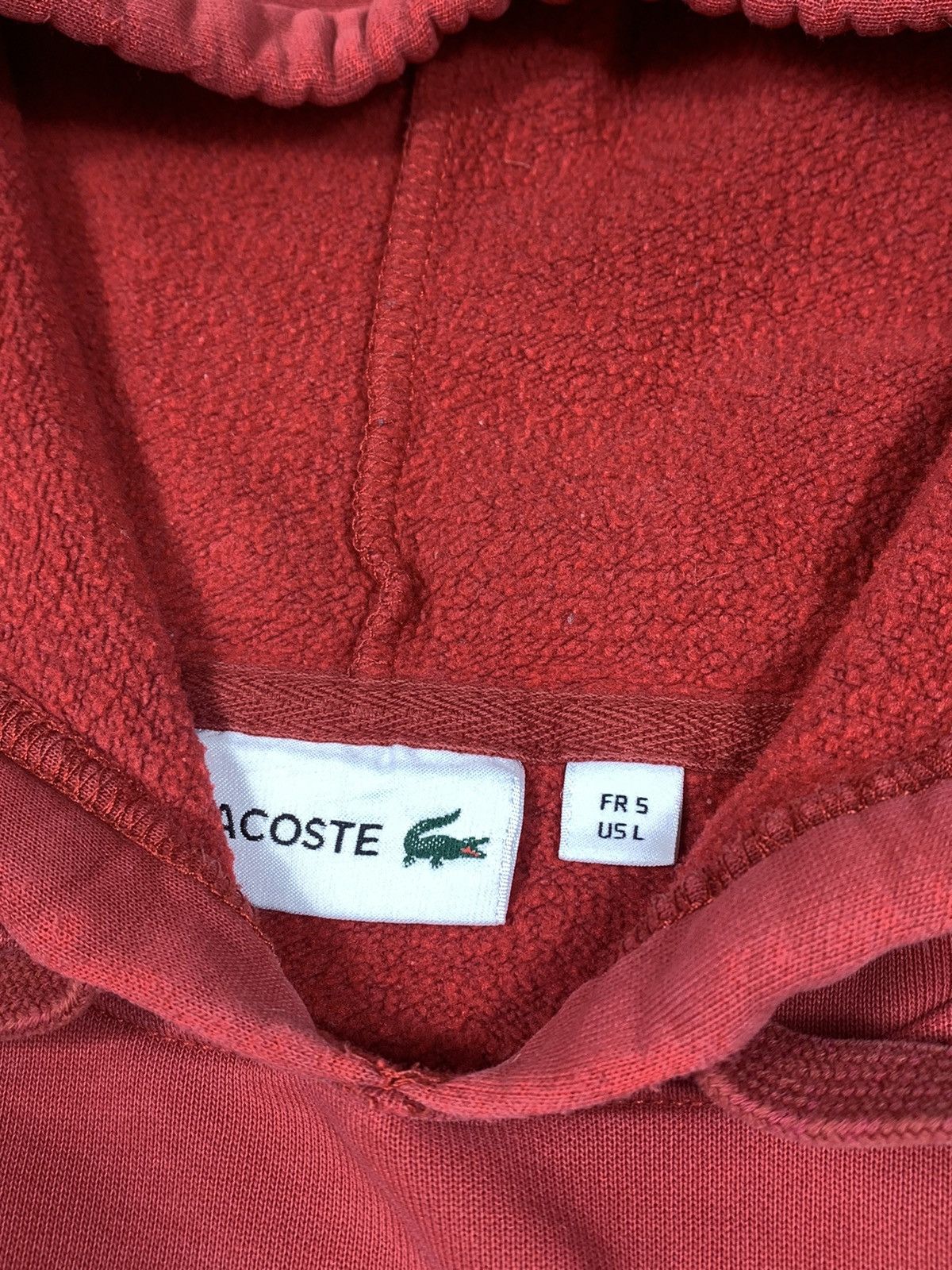 Lacoste × Vintage Vintage Lacoste hoodie sun faded big logo streetwear size L Size US L / EU 52-54 / 3 - 3 Thumbnail