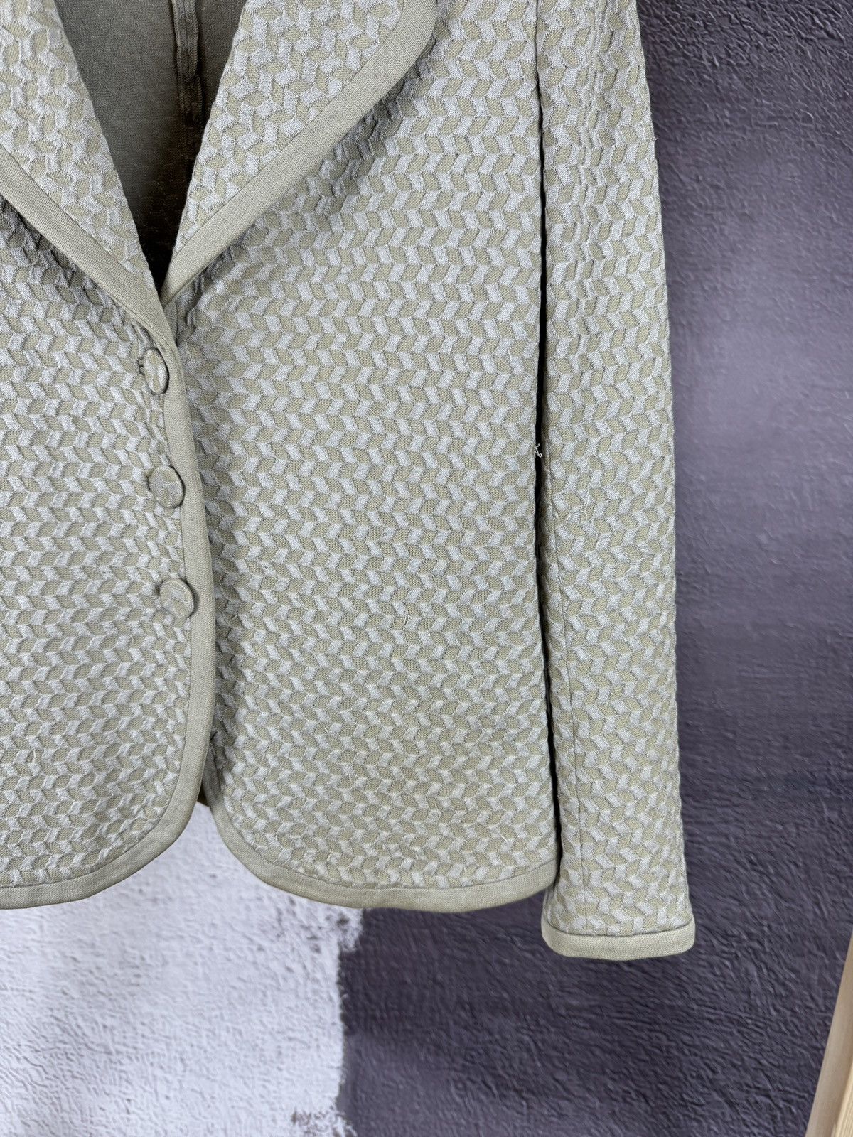 Armani Giorgio Armani 3 Button Blazer Jacket Cotton Silk Stretch Size M / US 6-8 / IT 42-44 - 6 Thumbnail